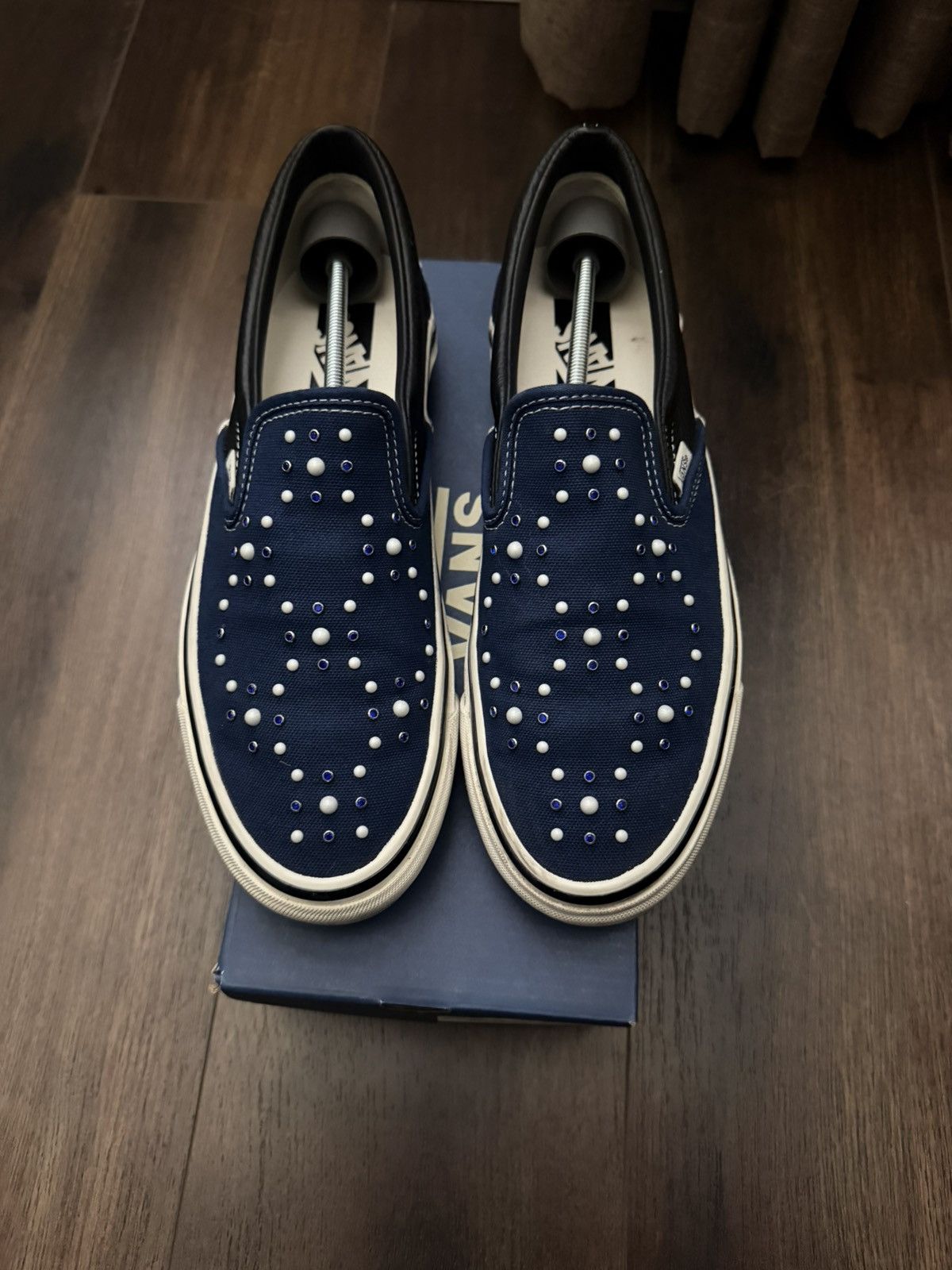 Vans slip on pearlized