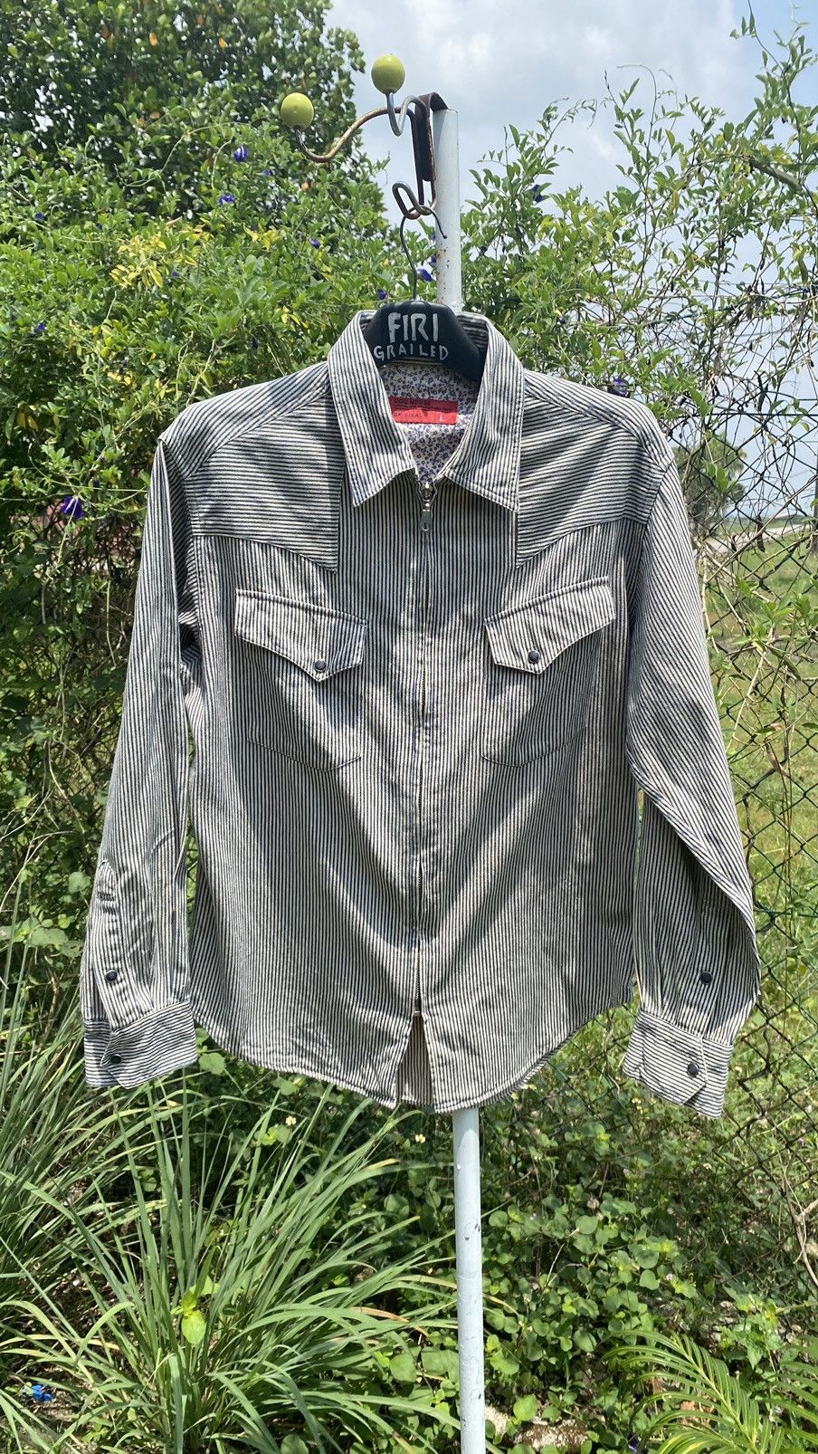 Japanese Brand Dog House Hickory Stripe Shirt Size US L / EU 52-54 / 3 - 1 Thumbnail