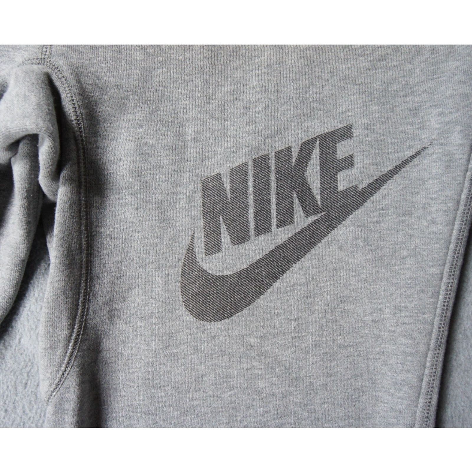 Nike Nike Sweatpants Mens M Gray Joggers Fleece Tapered Swoosh Casual Size US 31 - 3 Thumbnail