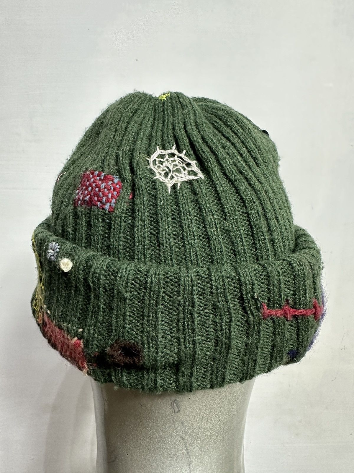 Handmade Custom Nice Design Multicolored Art Knitted Beanie Hats Size ONE SIZE - 6 Thumbnail