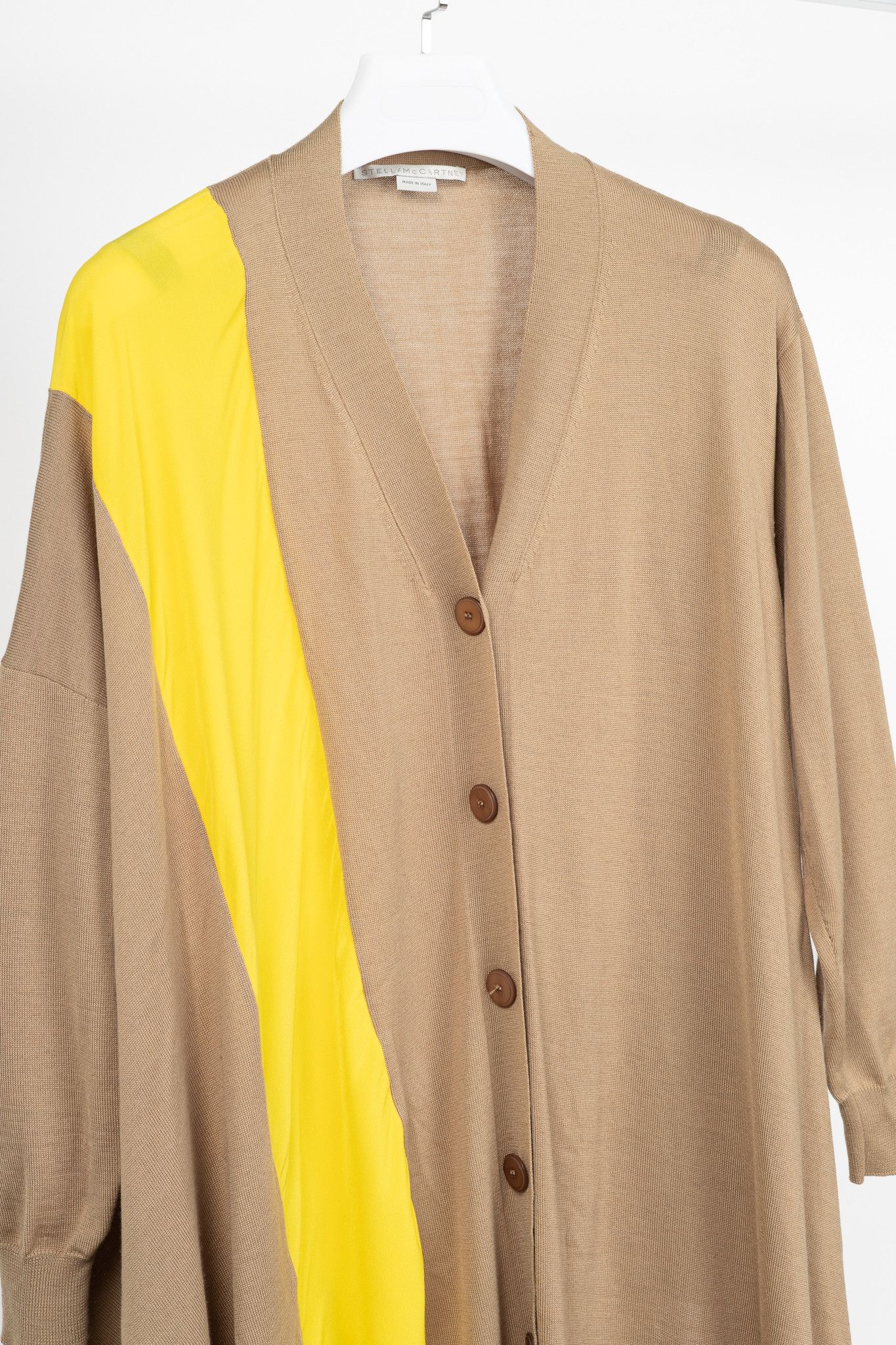 Stella McCartney Stella McCartney R18 Wool Asymmetric Stripe Knit Cardigan Size S / US 4 / IT 40 - 3 Thumbnail