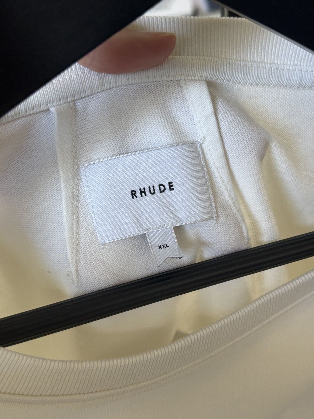 Rhude LONG SLEEVE TEE - BIKER CROSS LOGO Size US XXL / EU 58 / 5 - 9 Thumbnail