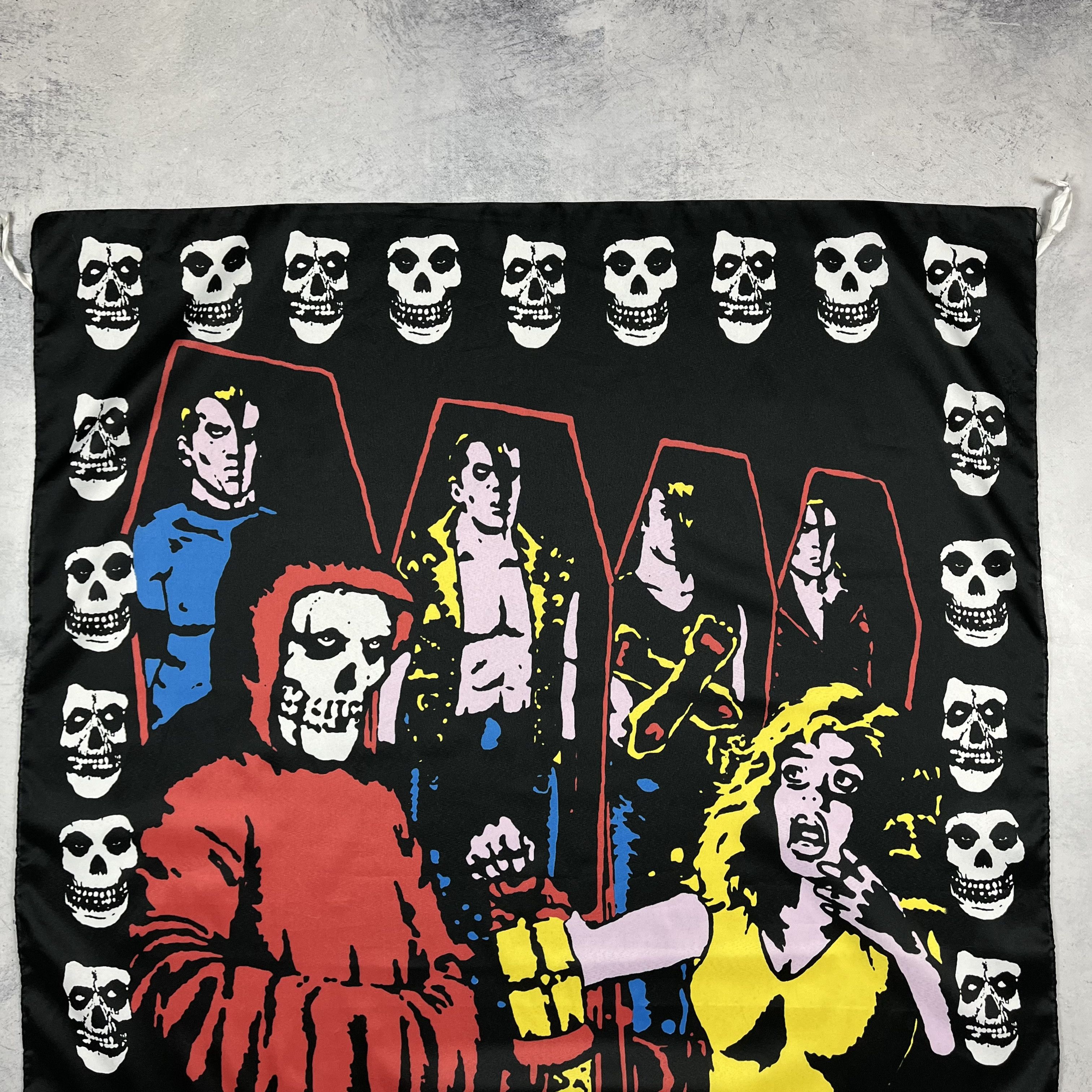 Band Tees Vintage Misfits Rock Band Flag Poster Tapestry 90’s Size ONE SIZE - 5 Thumbnail