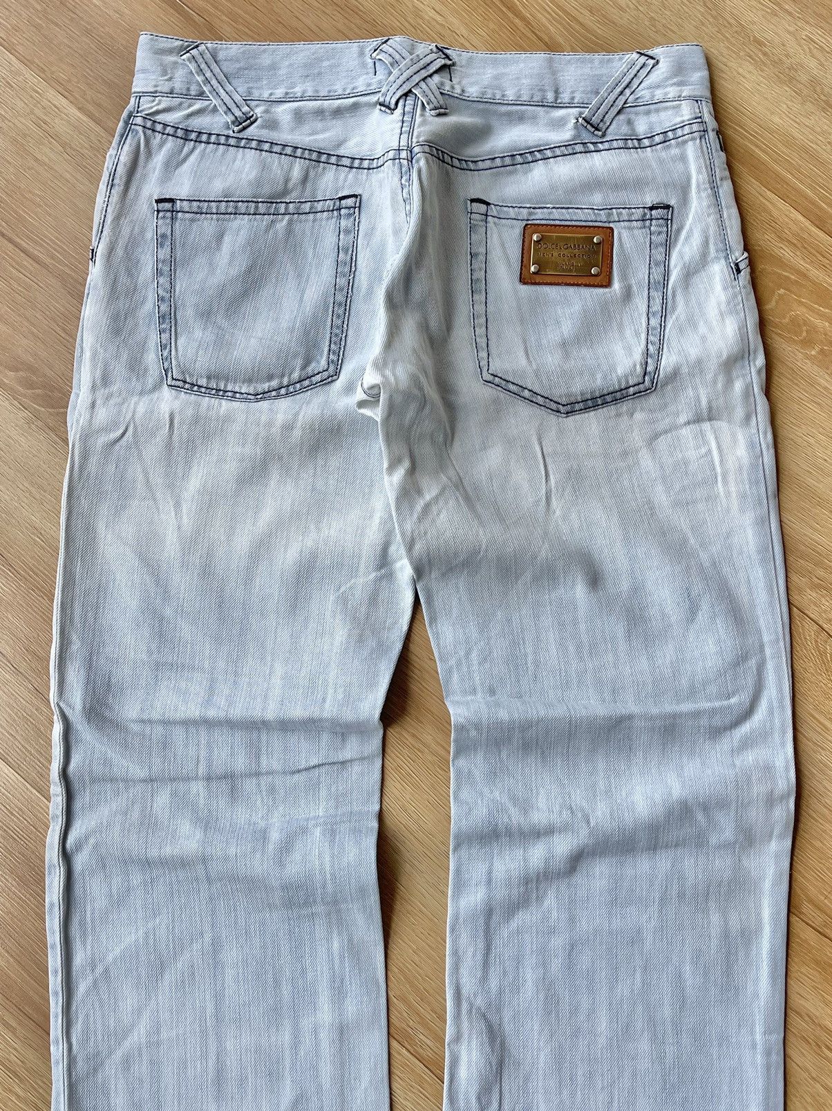 Dolce & Gabbana Dolce & Gabbana Archive Y2K Light Wash Straight Denim Jeans Size US 32 / EU 48 - 3 Thumbnail