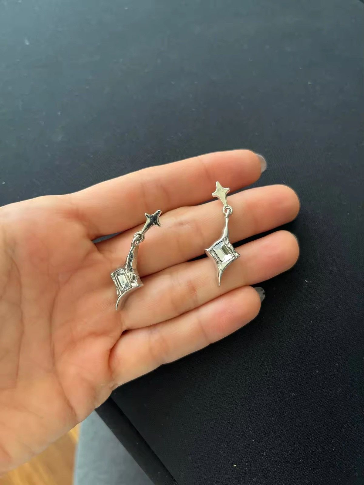 Jewelry Y2K Exquisite Star Crystal Earrings Size ONE SIZE - 6 Thumbnail