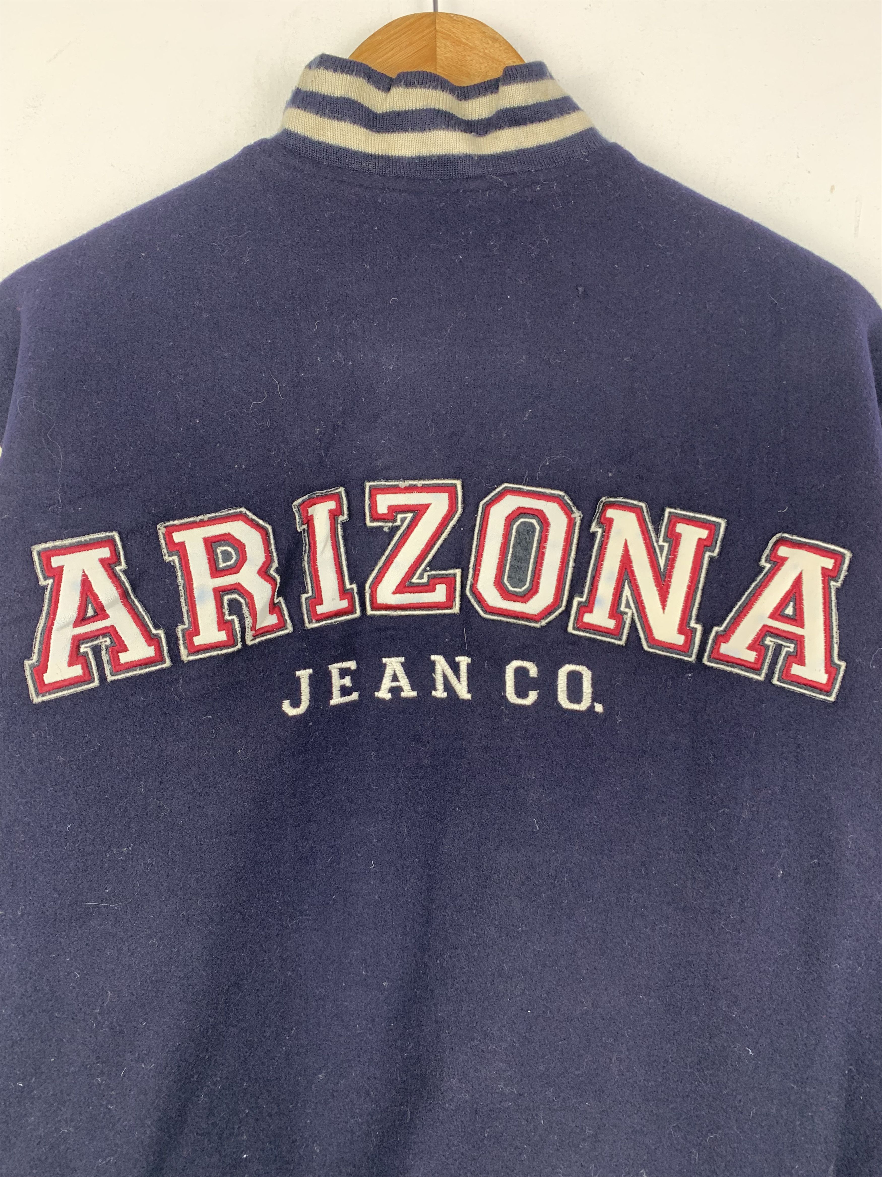 Arizona Jean Co. Vintage Arizona Sleeve Leather Varsity Jacket V0511 Size US L / EU 52-54 / 3 - 11 Thumbnail