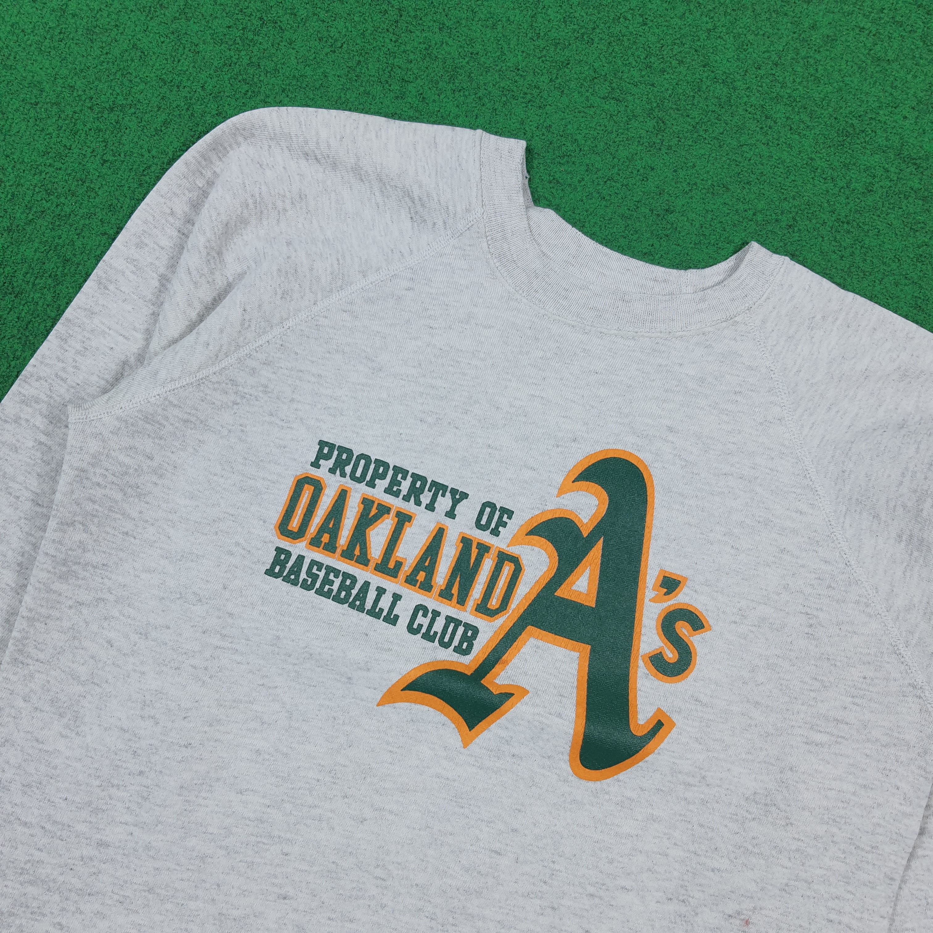 Hanes Vintage 90s Oakland A's Baseball Club Crewneck E1A27 Size US M / EU 48-50 / 2 - 2 Thumbnail