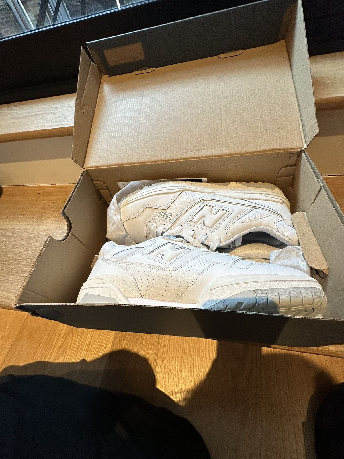 new balance 550 white grey