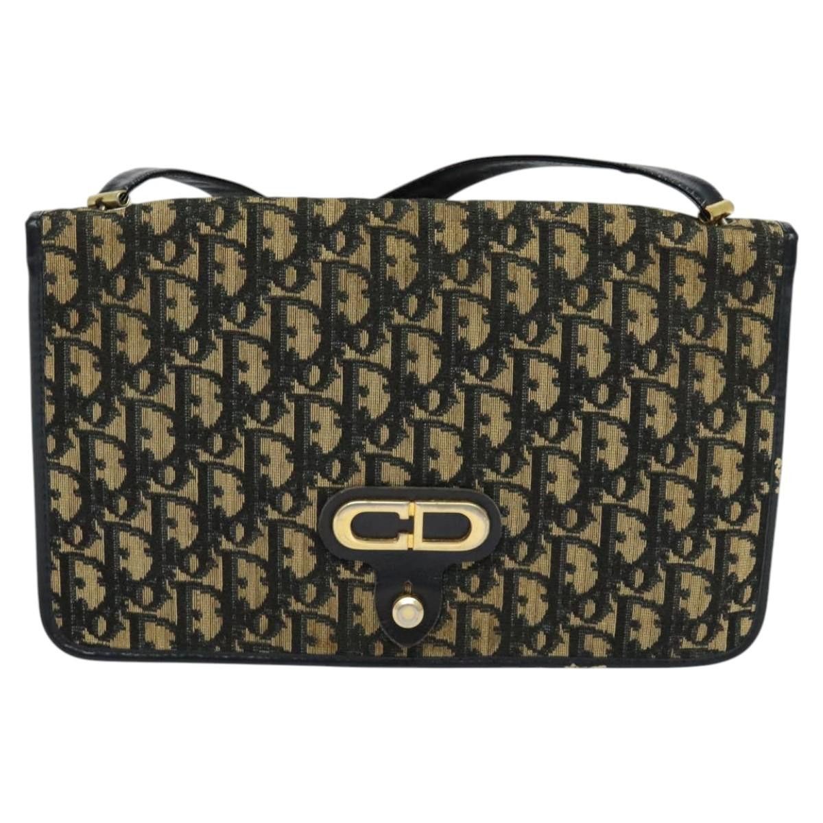 Dior DIOR Trotter Canvas Shoulder Bag Navy Size ONE SIZE - 2 Thumbnail