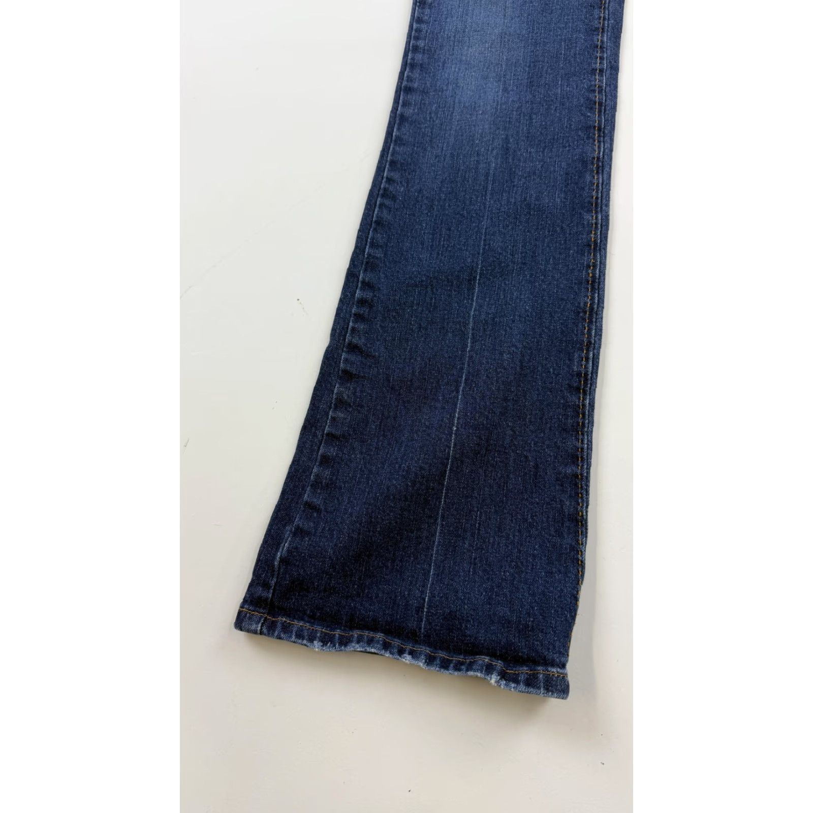 Vintage PRASAD Jeans Womens 27 Blue Bootcut Denim Made in USA Stretch Dark Wash Size 27" / US 4 / IT 40 - 3 Thumbnail