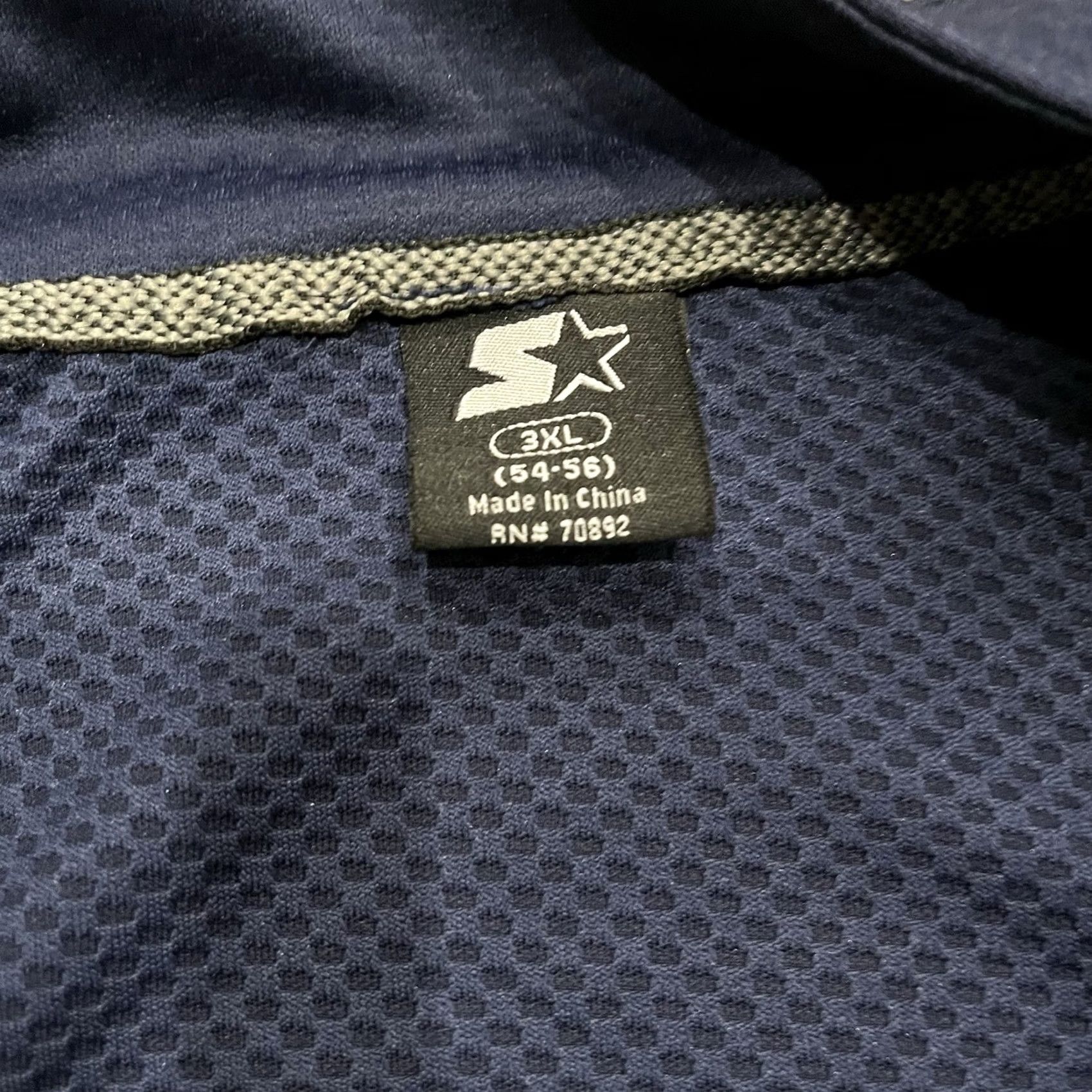 Starter Starter Dri-Star Athletic Track Warm Up Jacket Navy Blue Zip Front Mens 3XL Size US XXL / EU 58 / 5 - 3 Thumbnail