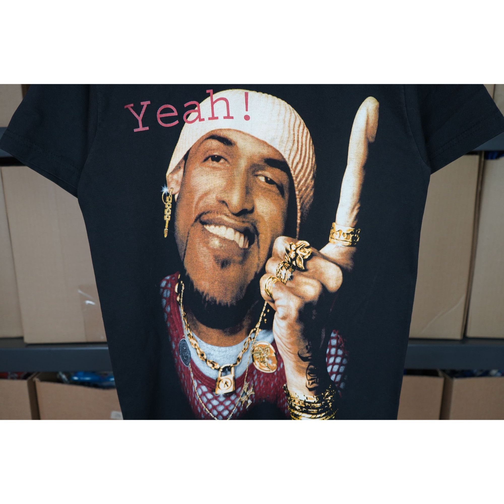 Other Men's M Black Rap Tshirt La Viola Big Graphic #436 Size US M / EU 48-50 / 2 - 3 Thumbnail