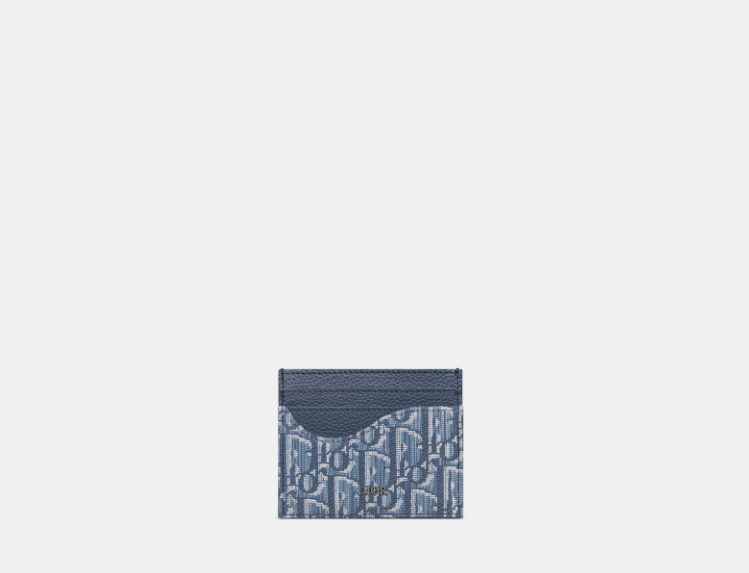 Dior o1w1db10426 2ADCH1 Size : OS / Saddle Card Holder in Blue Size ONE SIZE - 1 Thumbnail