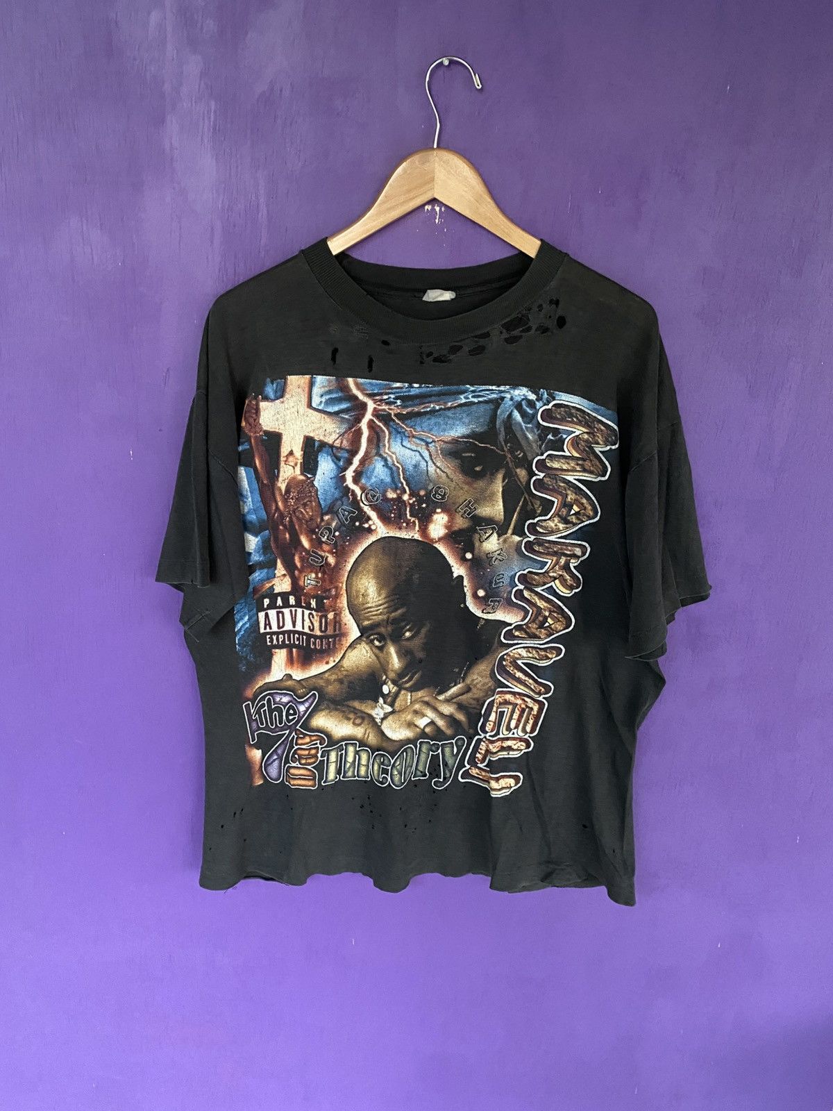 Rap Tees Vintage 1996 Tupac makaveli the don distressed rap tee Size US XL / EU 56 / 4 - 1 Thumbnail