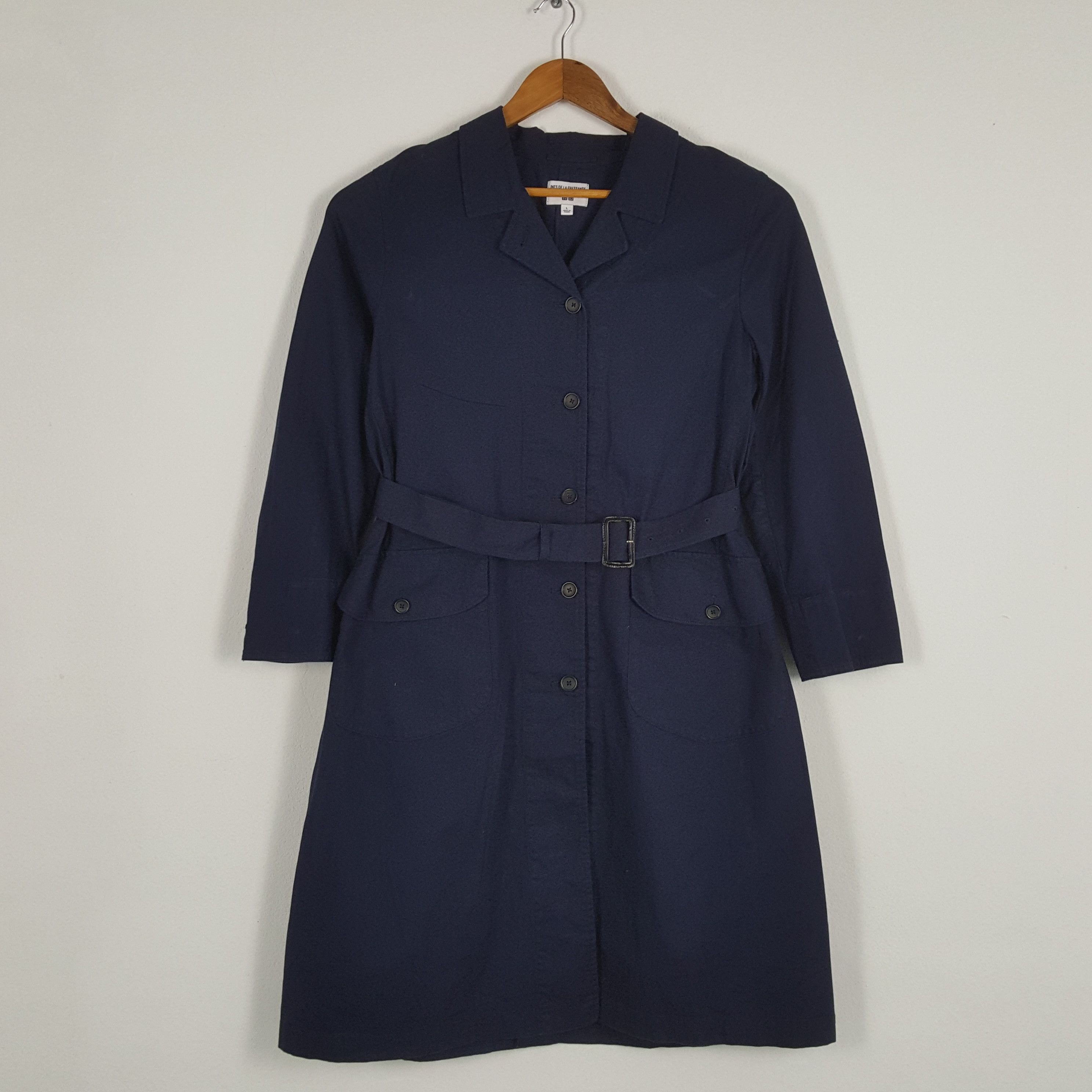 Japanese Brand × Uniqlo × Vintage Vintage INES DE LA FRESSANGE UNIQLO Trench Coat Jacket Size US M / EU 48-50 / 2 - 1 Thumbnail