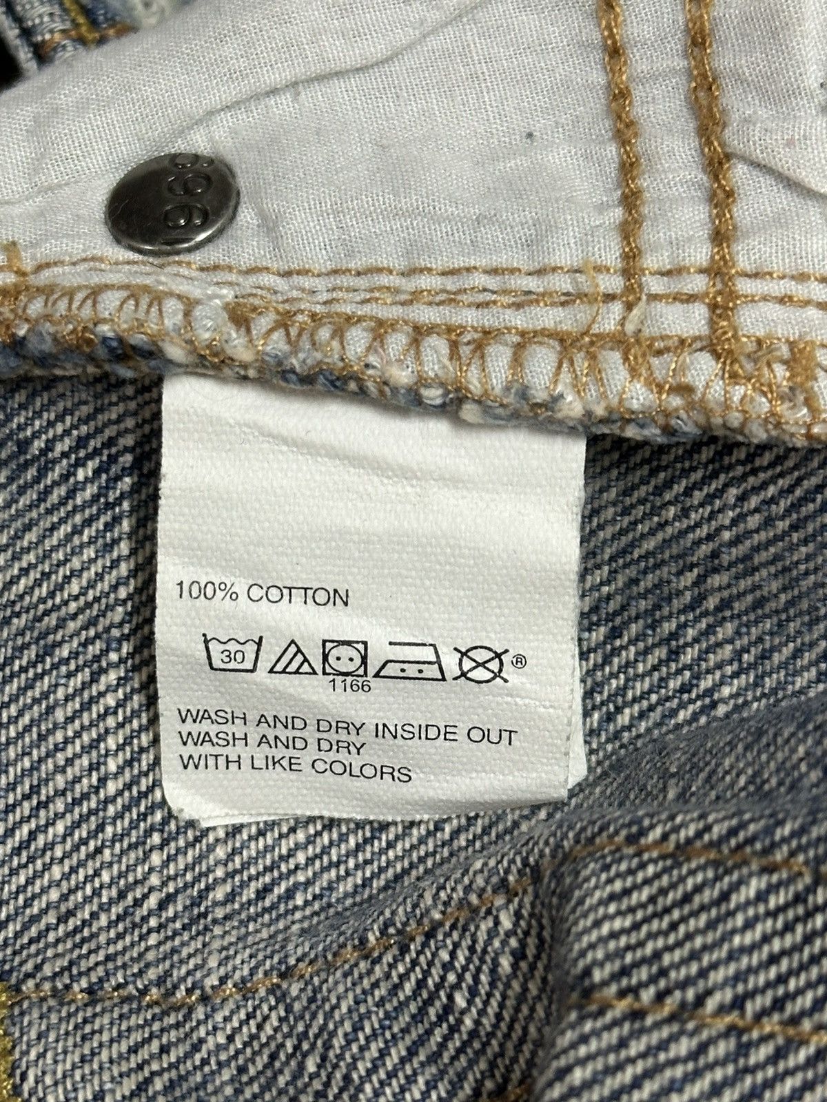 Gap Vintage Gap Blue Faded Wash Distressed Style Baggy Jeans Size US 32 / EU 48 - 9 Thumbnail