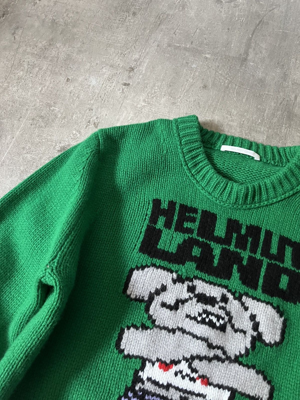 Helmut Lang Helmut Lang F/W 2020 wool green sweater Size US L / EU 52-54 / 3 - 3 Thumbnail