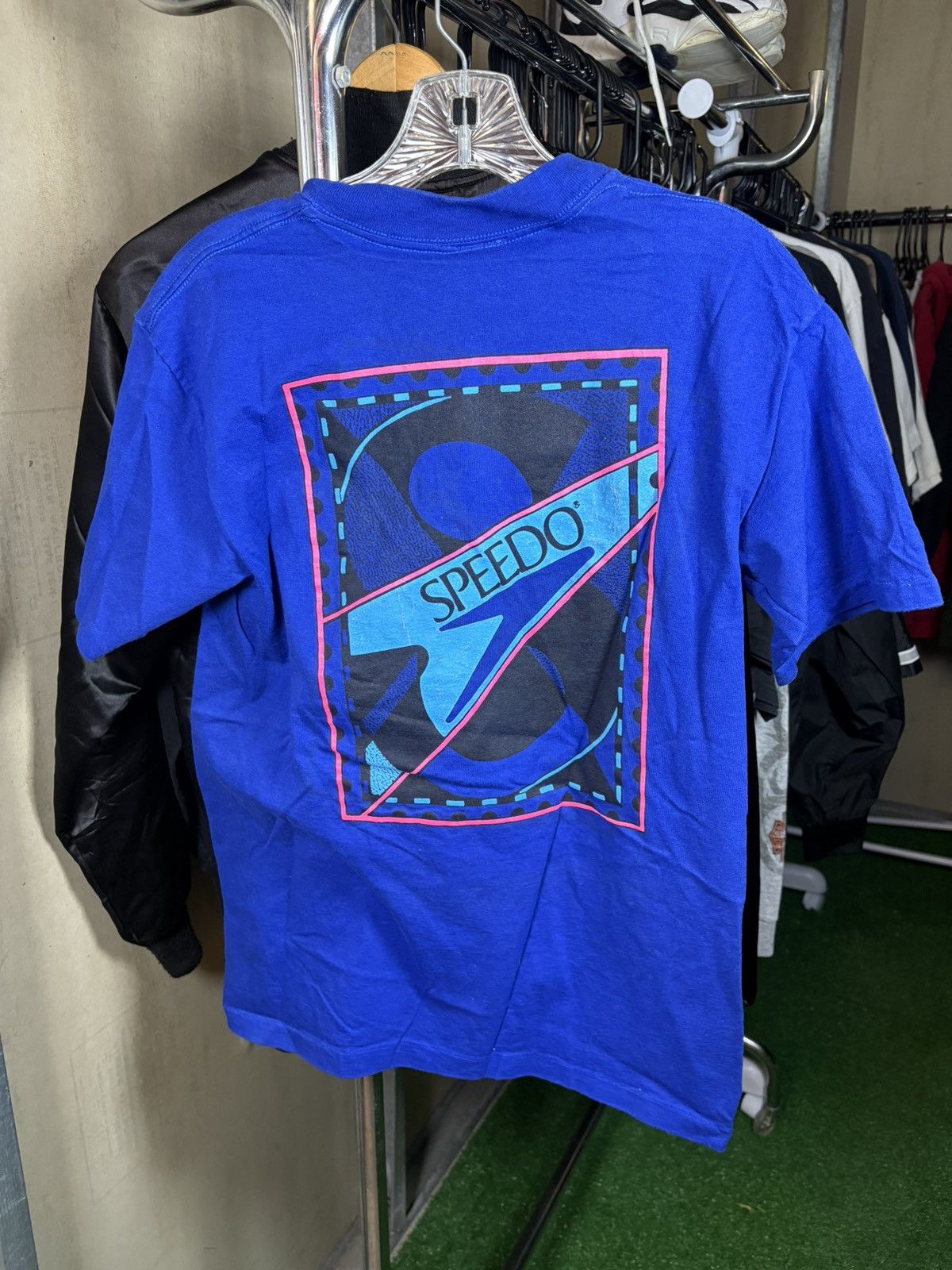 Speedo × Vintage 1980s Speedo surf Tshirt Size US M / EU 48-50 / 2 - 2 Thumbnail