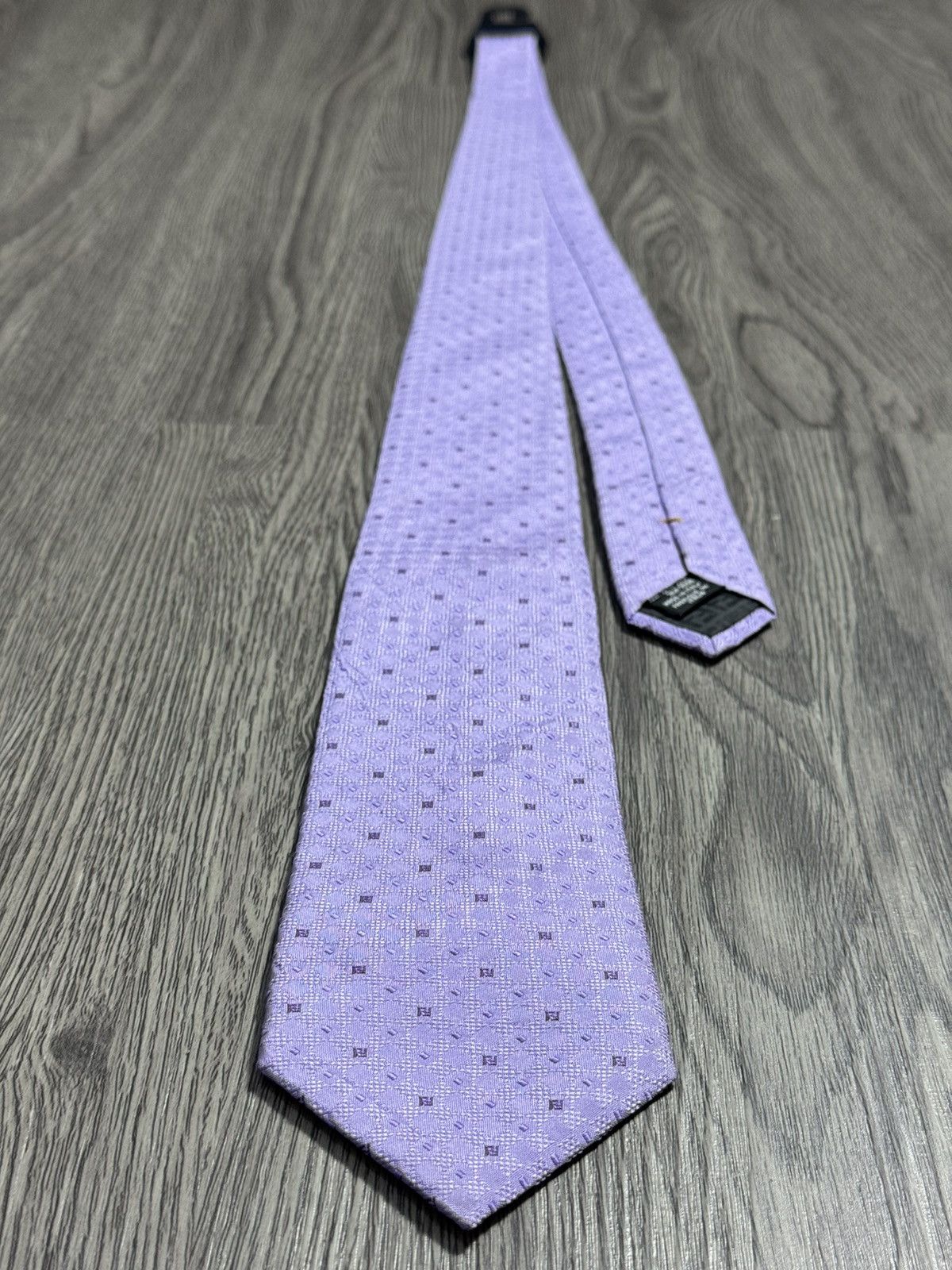 Fendi FENDI Logos Full Print Silk Tie Size ONE SIZE - 10 Thumbnail