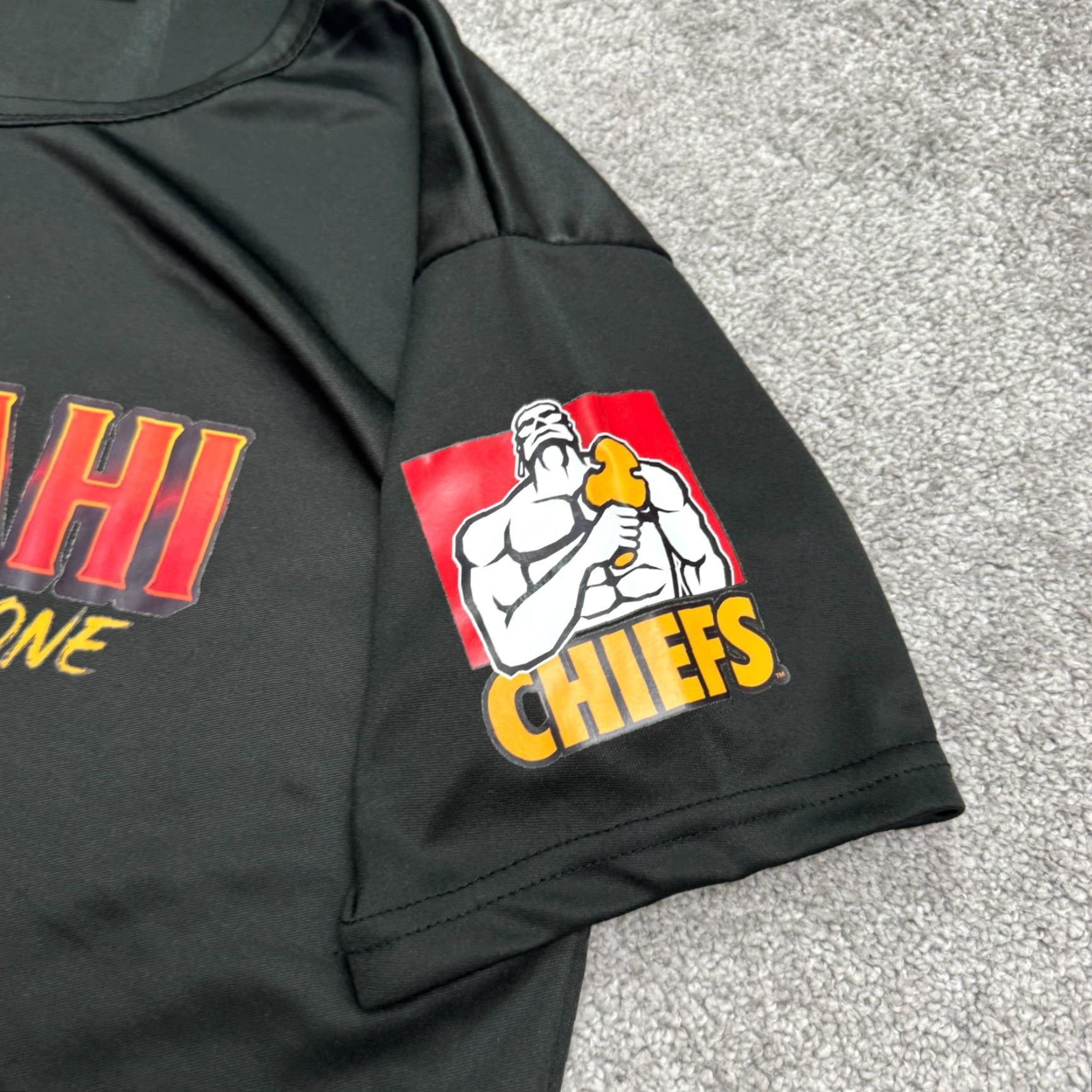 Hamilton Hamilton's Chiefs Ngatahi Rugby Graphic T-Shirt Mens Large Black Crew Neck Tee Size US L / EU 52-54 / 3 - 4 Thumbnail