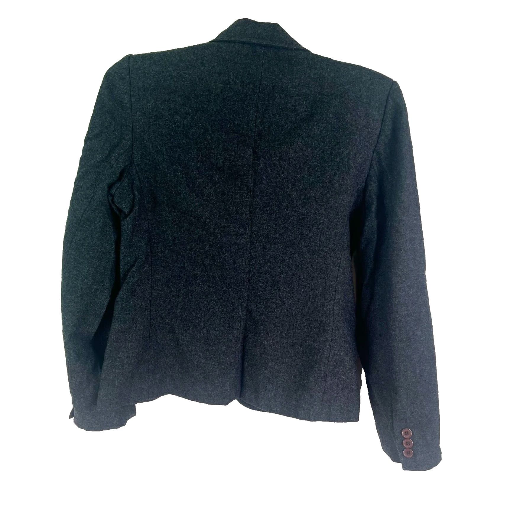 Vintage Michel Laurent Blazer Jacket Women's Size 9 Gray Wool Blend Oversized Tailored Business Cocktail Size M / US 6-8 / IT 42-44 - 6 Thumbnail