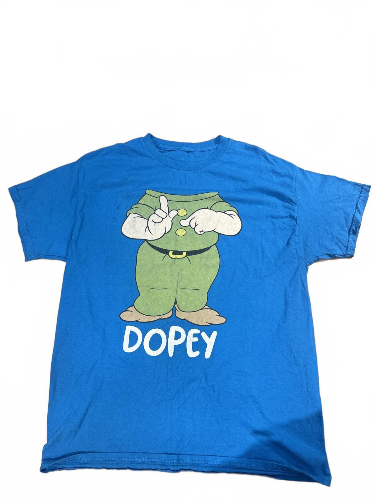 Disney Disney x "Dopey" Snow White Large Blue Tee Size ONE SIZE - 1 Thumbnail