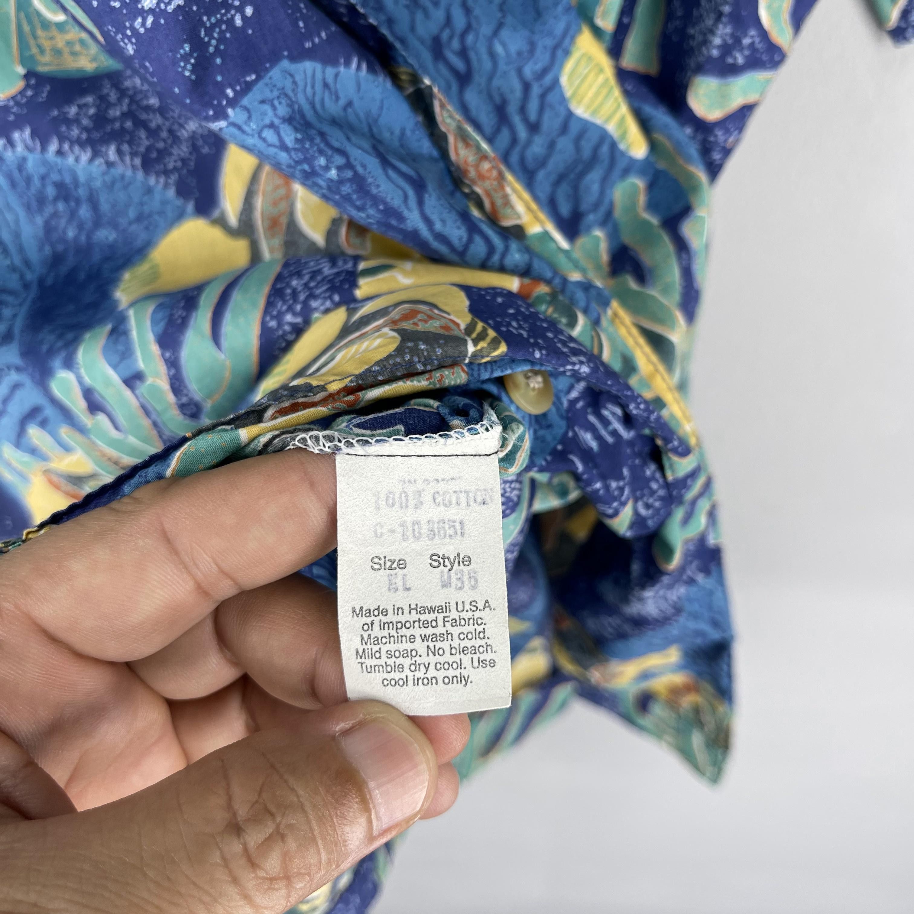 Vintage Vintage KAHALA Hawaiian Ocean Marine Wildlife Motive Shirt Size US XL / EU 56 / 4 - 6 Thumbnail