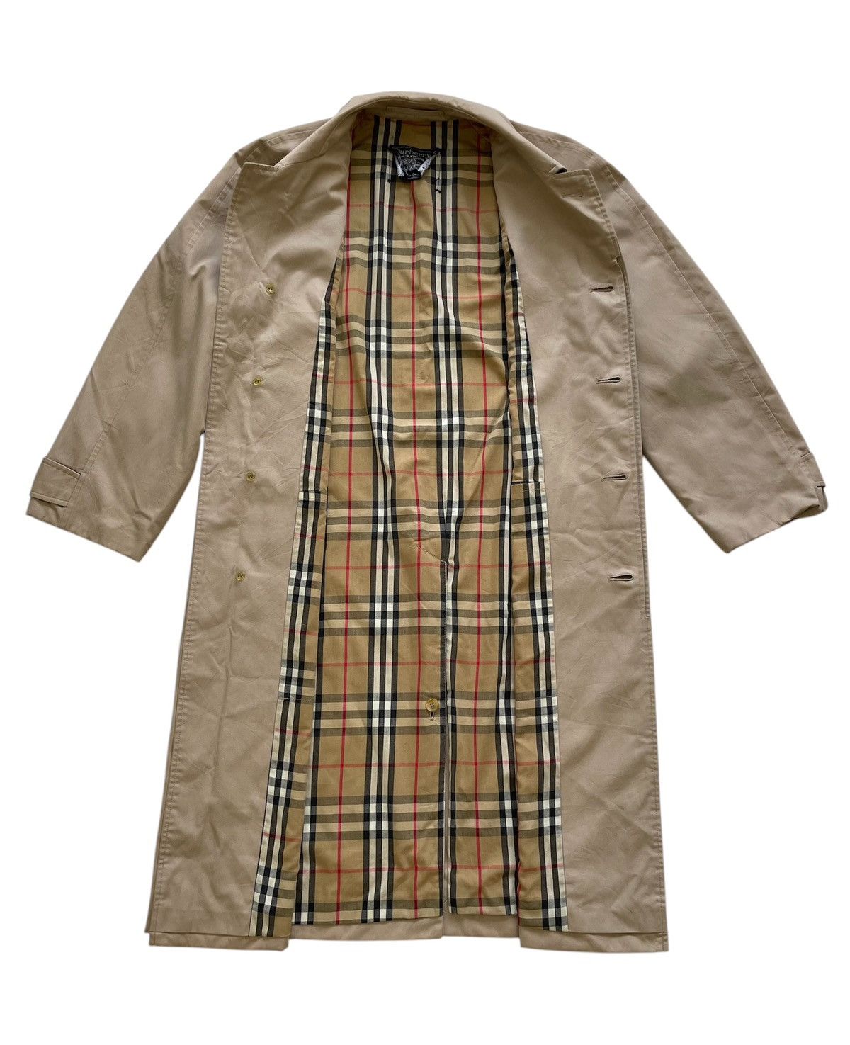 Burberry × Vintage ‼️BEST OFFER‼️Vintage Burberry Novacheck Trench Coat Jacket Size US L / EU 52-54 / 3 - 1 Thumbnail