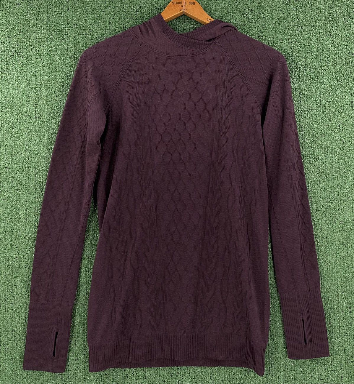 Lululemon Lululemon Rest Less Textured Purple Hooded Shirt Women's 8 Size M / US 6-8 / IT 42-44 - 1 Thumbnail