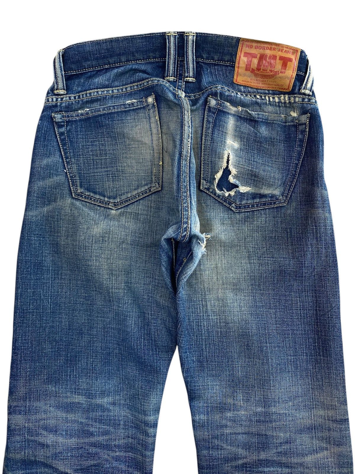 TMT TMT Brand Whiskers Faded Wash Style Straight Cut Jeans Size US 29 - 4 Thumbnail