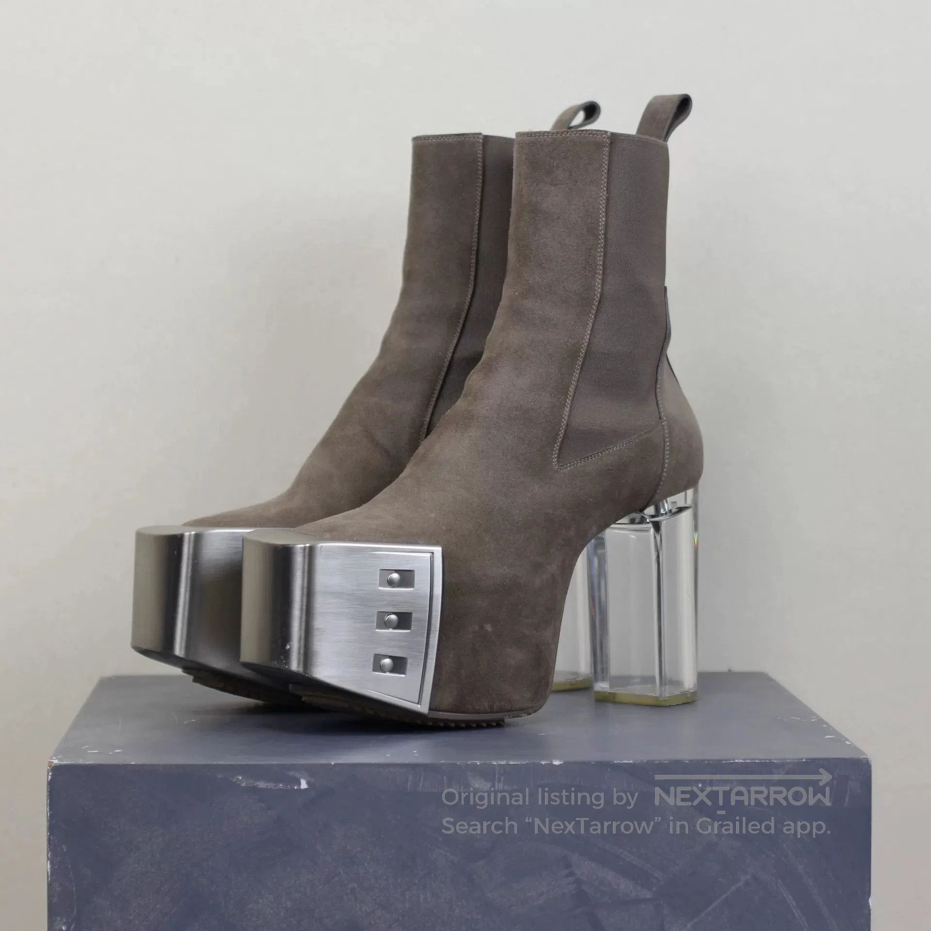 Rick Owens Rare Rick Owens Suede Chelsea Boots. Size US 8 / EU 41 - 1 Thumbnail