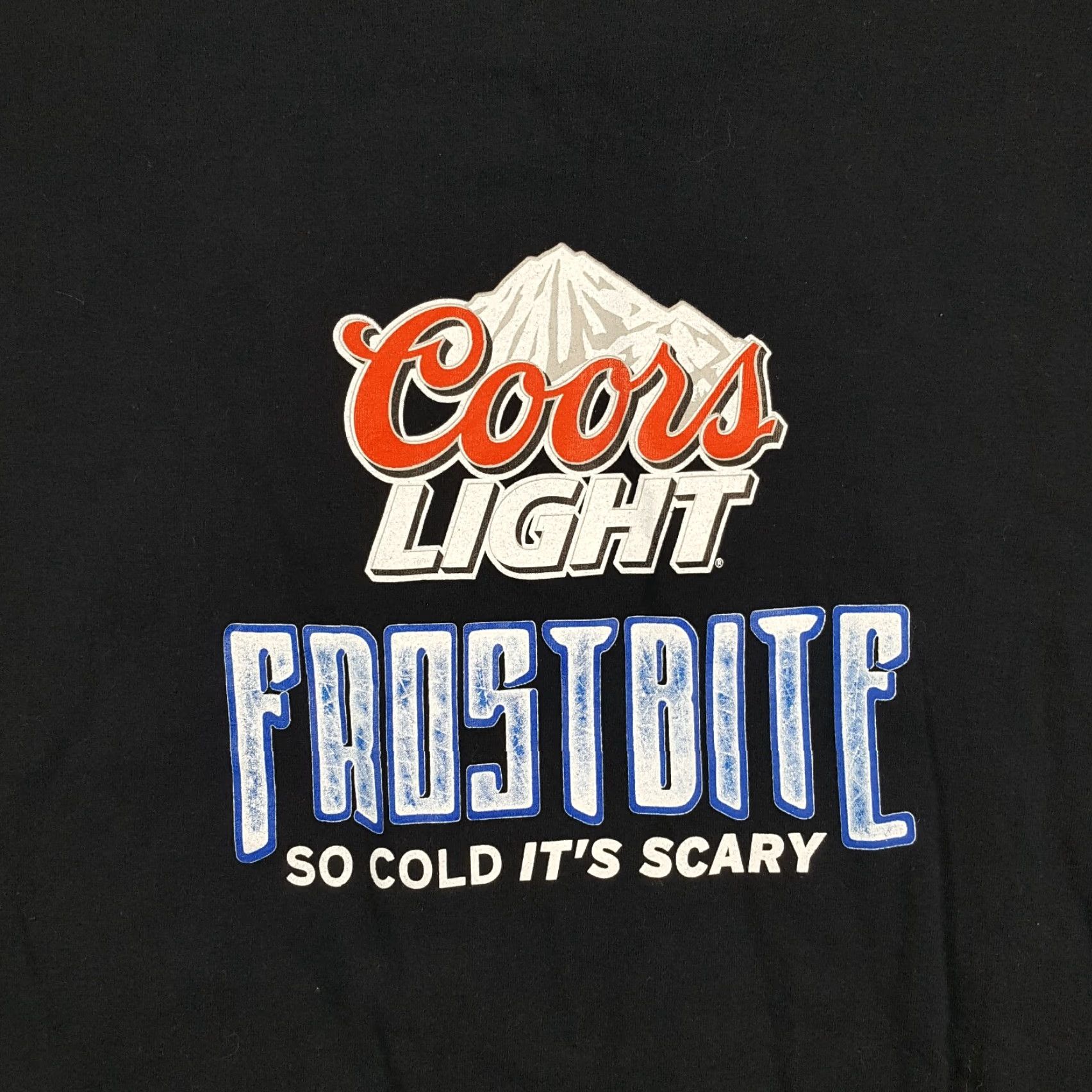 Gildan VINTAGE Gildan T-Shirt Men XL Black 90s Beer Y2K Coors Light Retro Drinking Size US XL / EU 56 / 4 - 4 Thumbnail