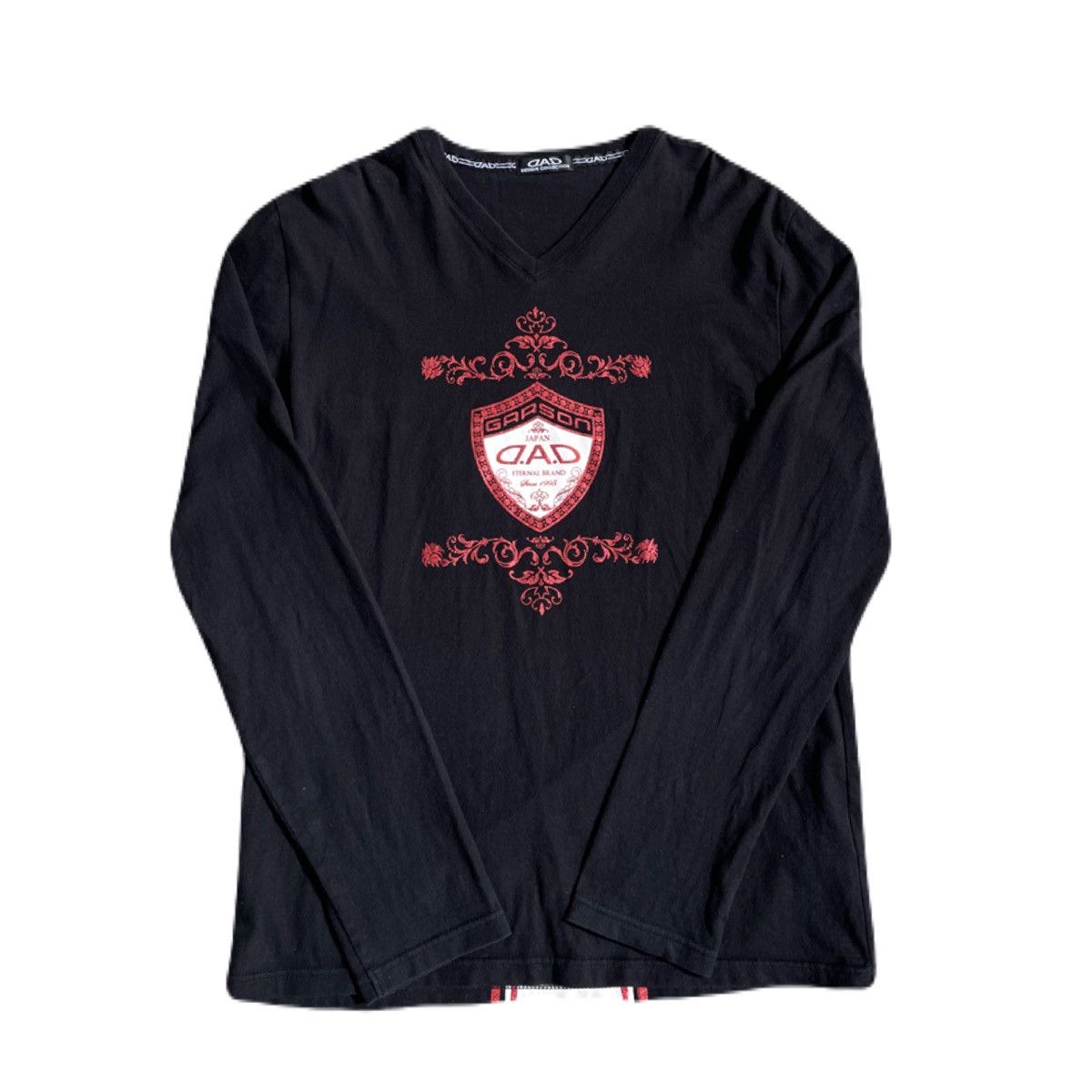 If Six Was Nine 2000s Japanese archive Vkei Glitter Poem Long Sleeve Tee Size US M / EU 48-50 / 2 - 3 Thumbnail