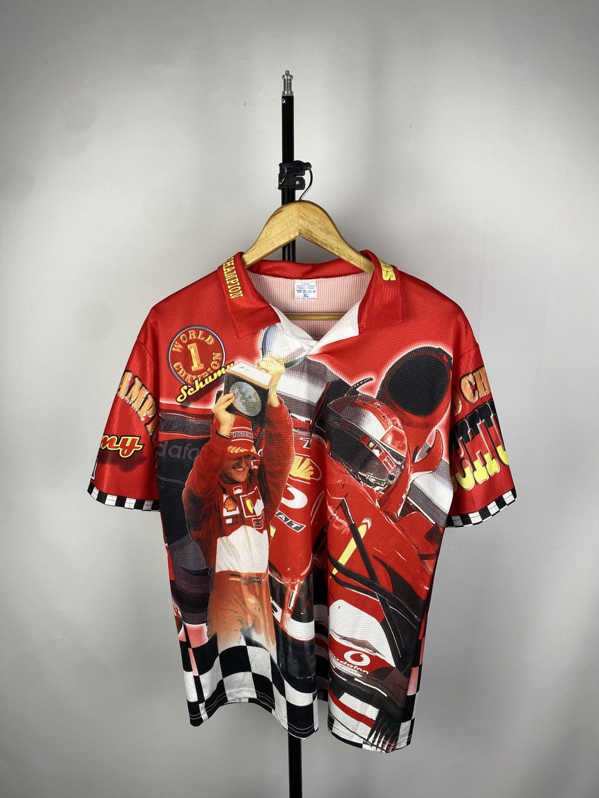 Ferrari × Formula 1 Vintage Michael Schumacher (Not Licensed) T-Shirt Racing F1 Size US XL / EU 56 / 4 - 1 Thumbnail