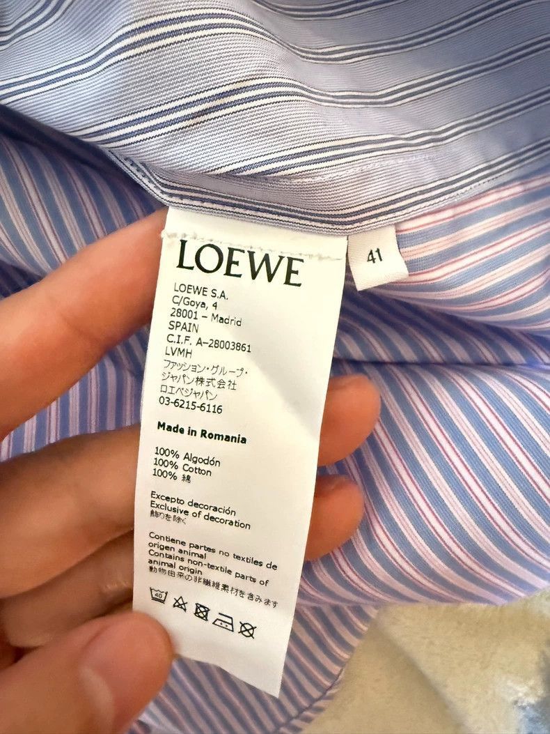 Loewe Loewe Striped Long Sleeve Shirt Size 41 Size US M / EU 48-50 / 2 - 5 Thumbnail