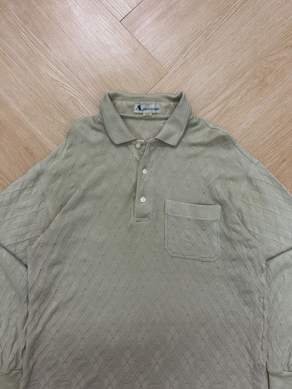 Aquascutum × Designer × Vintage Vintage Aquascutum Small Logo Long Sleeve Size US L / EU 52-54 / 3 - 2 Thumbnail