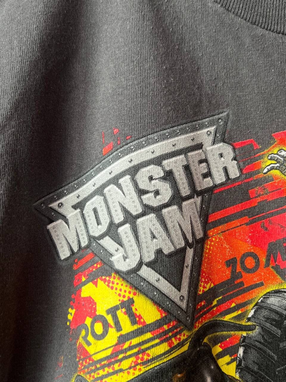 Japanese Brand × Vintage VTG 💥RARE💥 Monster Jam Tee Zombie Metal Mulisha Full Printed Size US S / EU 44-46 / 1 - 6 Thumbnail