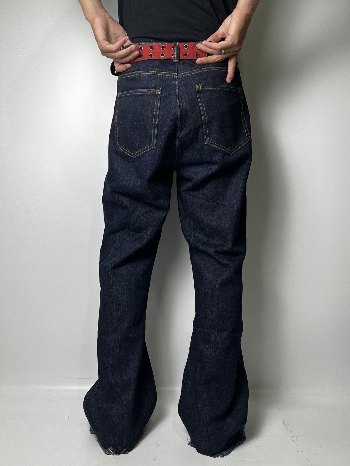 Japanese Brand × Jean Flare stripe denim jeans japanese brand Size US 28 / EU 44 - 2 Thumbnail
