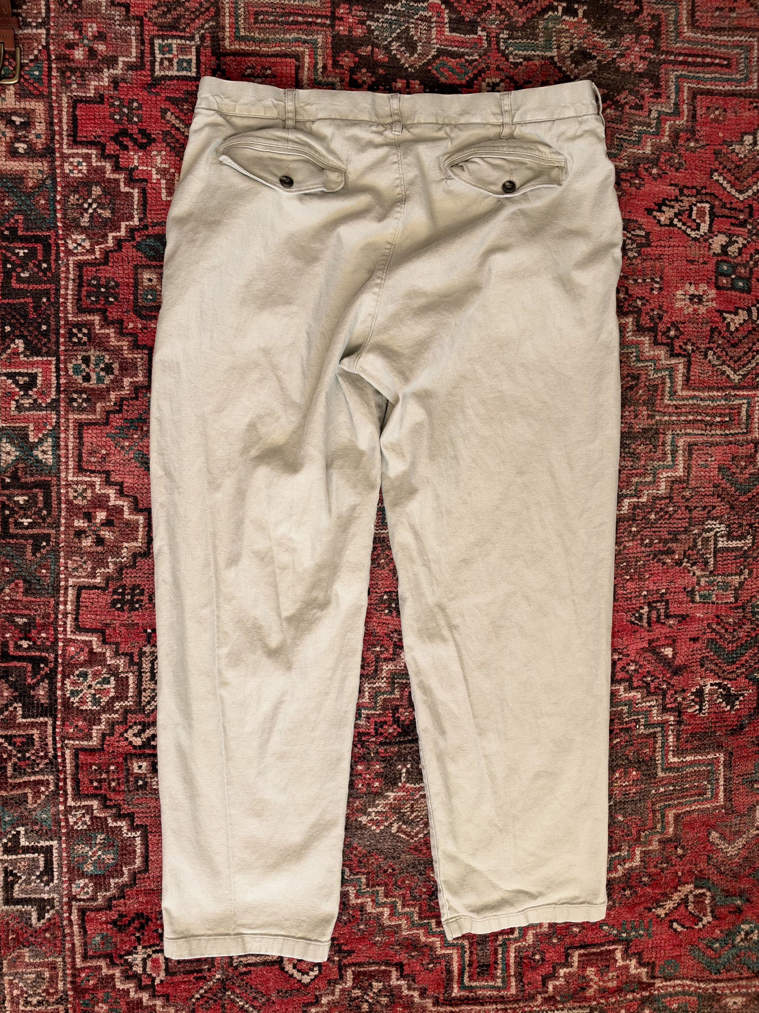 J.Crew J.Crew Straight Fit Cotton-Linen Stretch Chinos in Khaki, 38 Size US 38 / EU 54 - 2 Thumbnail