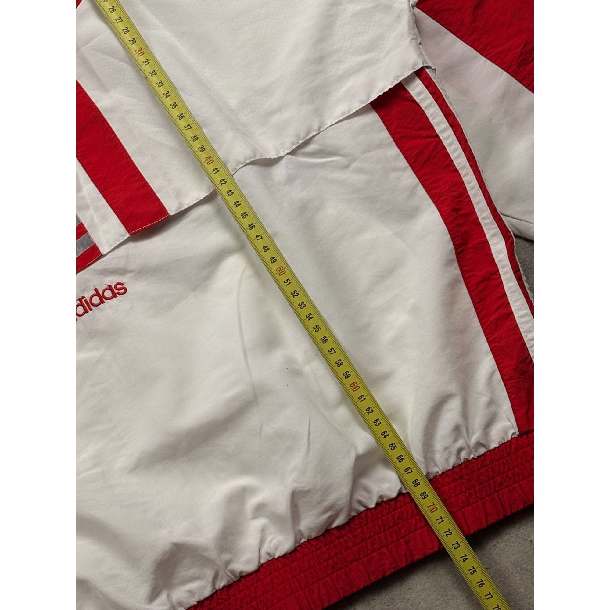 Adidas Adidas Red & White Vintage Taekwondo Jacket With Bold Stripe Size US L / EU 52-54 / 3 - 5 Thumbnail
