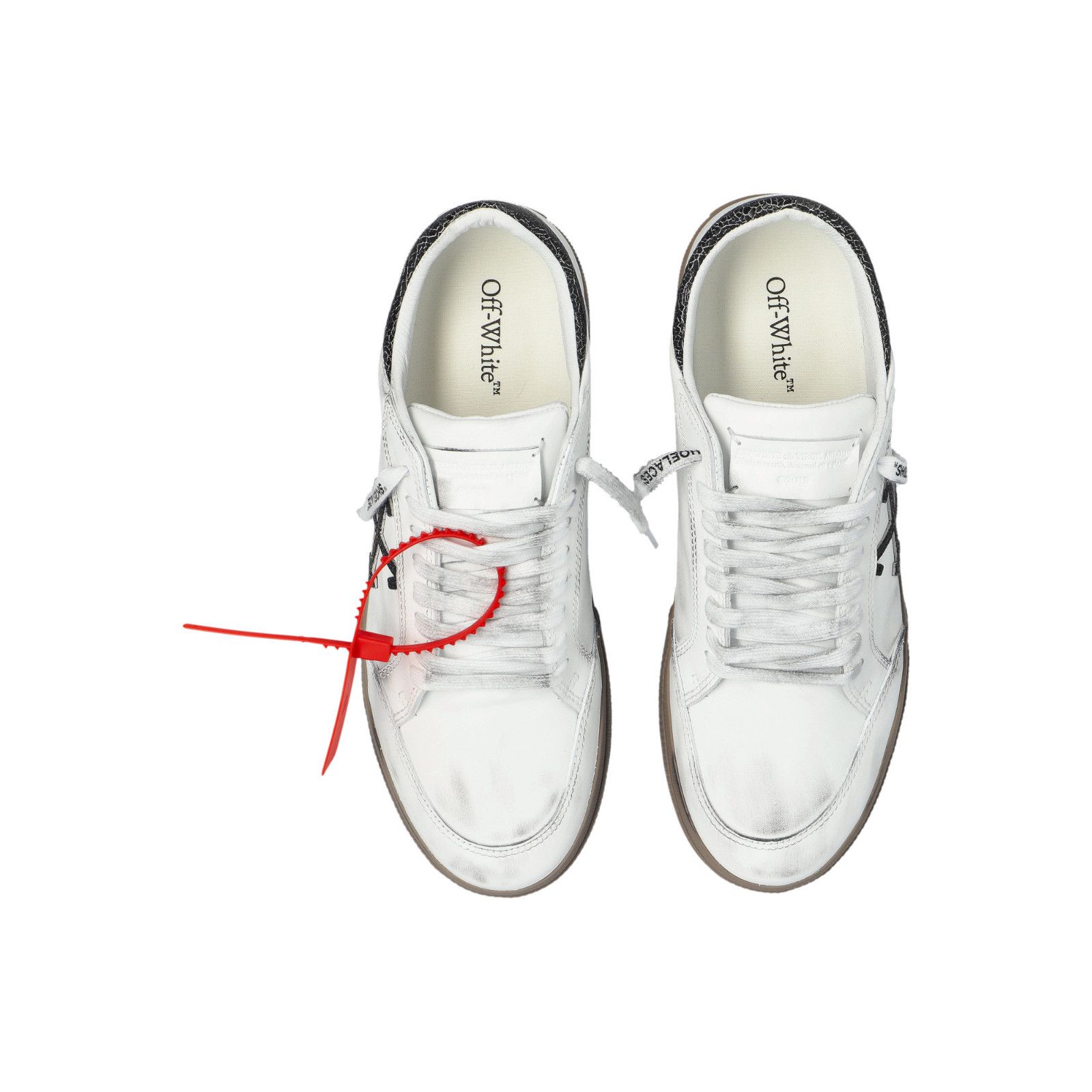 Off-White OFF-WHITE Vulc Low White Leather Sneakers New & Authentic (M Size US 10 / EU 43 - 4 Thumbnail