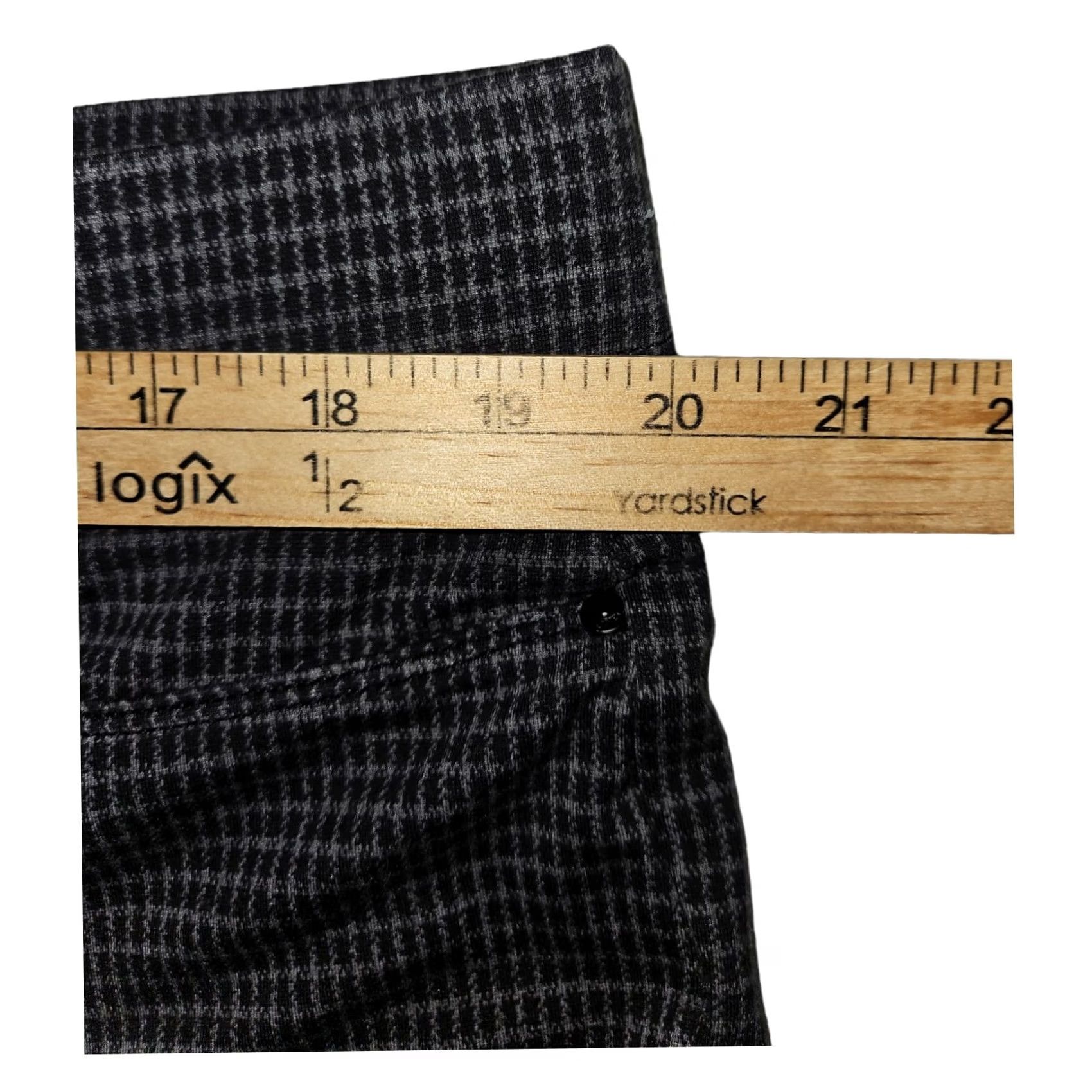 7 For All Mankind 7 For All Mankind Leggings Women's 2XL Black Gray Check Pull On Ankle Plus Size Athleisure Casual Workwear Size 40" / US 18 - 3 Thumbnail