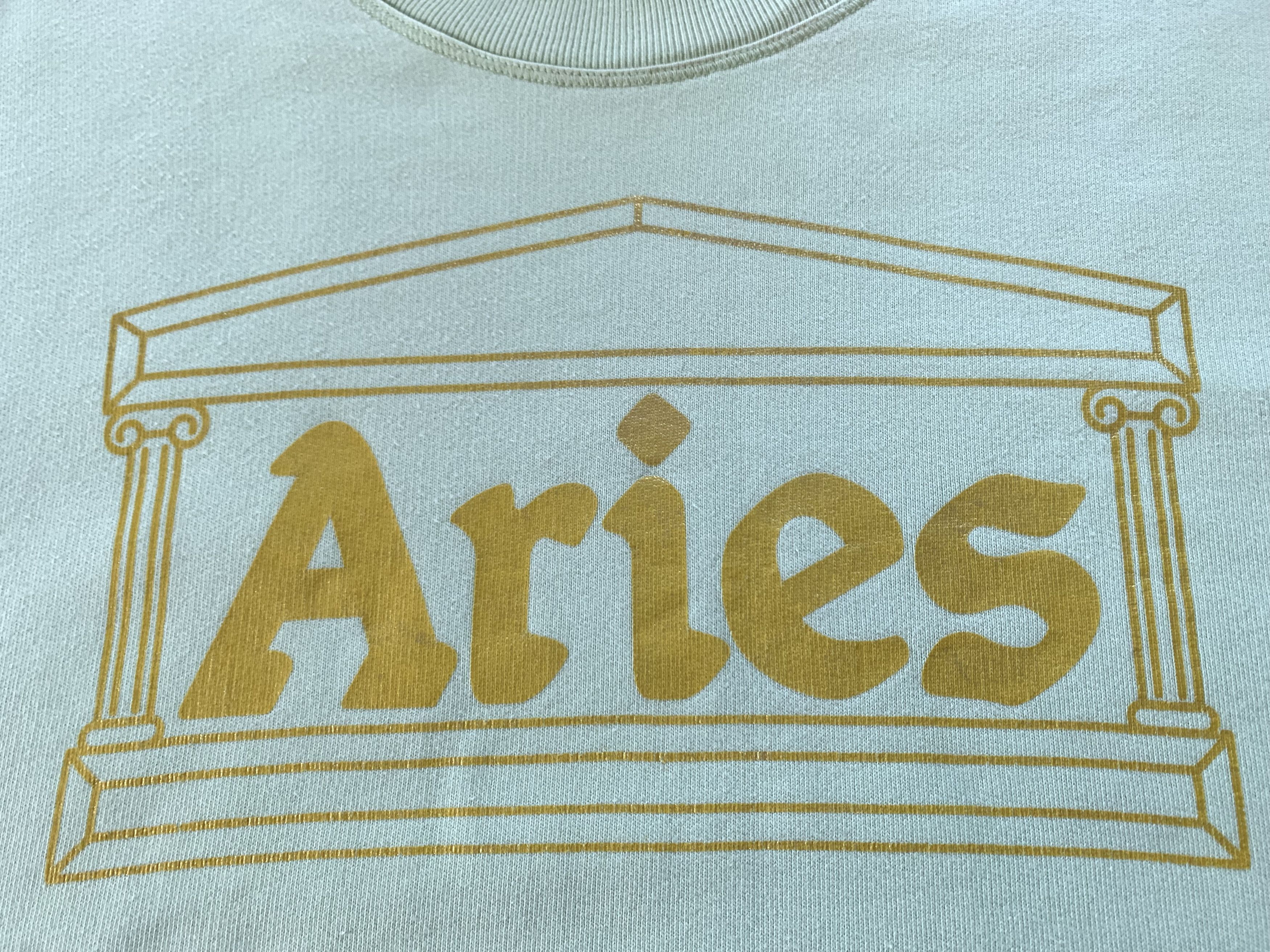 Aries Aries White Temple Logo Crewneck Sweatshirt Size S / US 4 / IT 40 - 7 Thumbnail