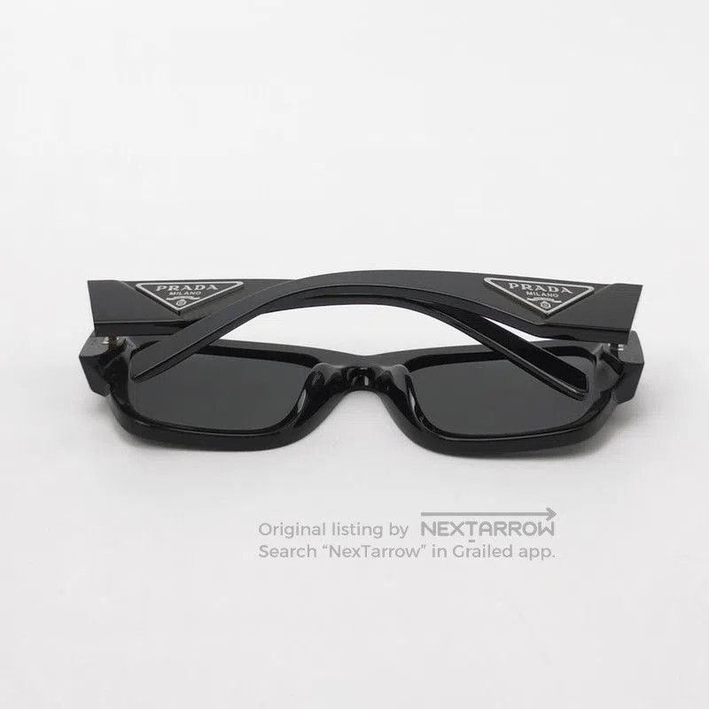 Prada Prada Triangle Logo Full Frame Sunglasses. Size ONE SIZE - 3 Thumbnail