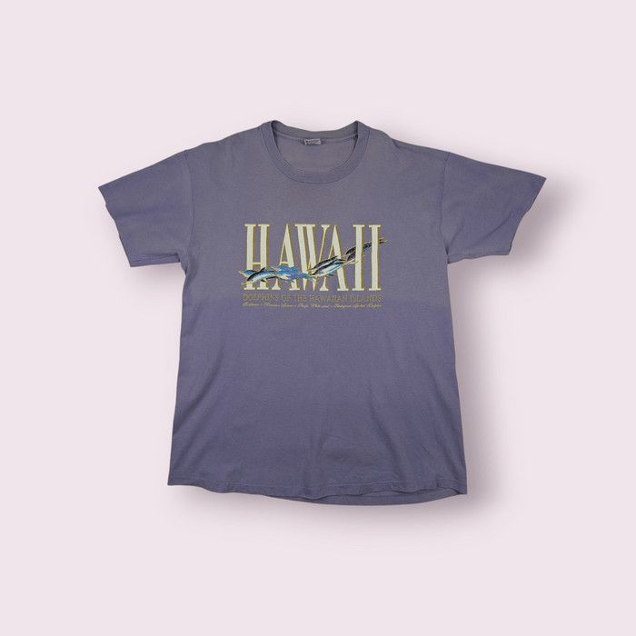 Anvil Vintage 90's HAWAII T-Shirt Single Stitches Tee Size US XL / EU 56 / 4 - 1 Thumbnail
