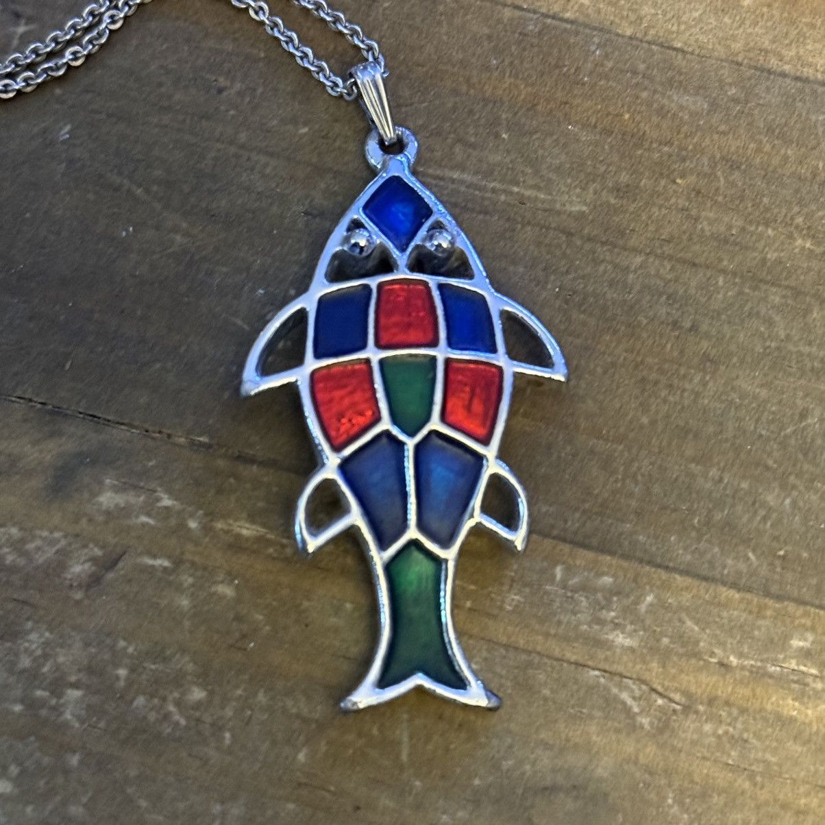 Vintage Vintage Sarah Coventry Jewel Fish pendant necklace Size ONE SIZE - 3 Thumbnail