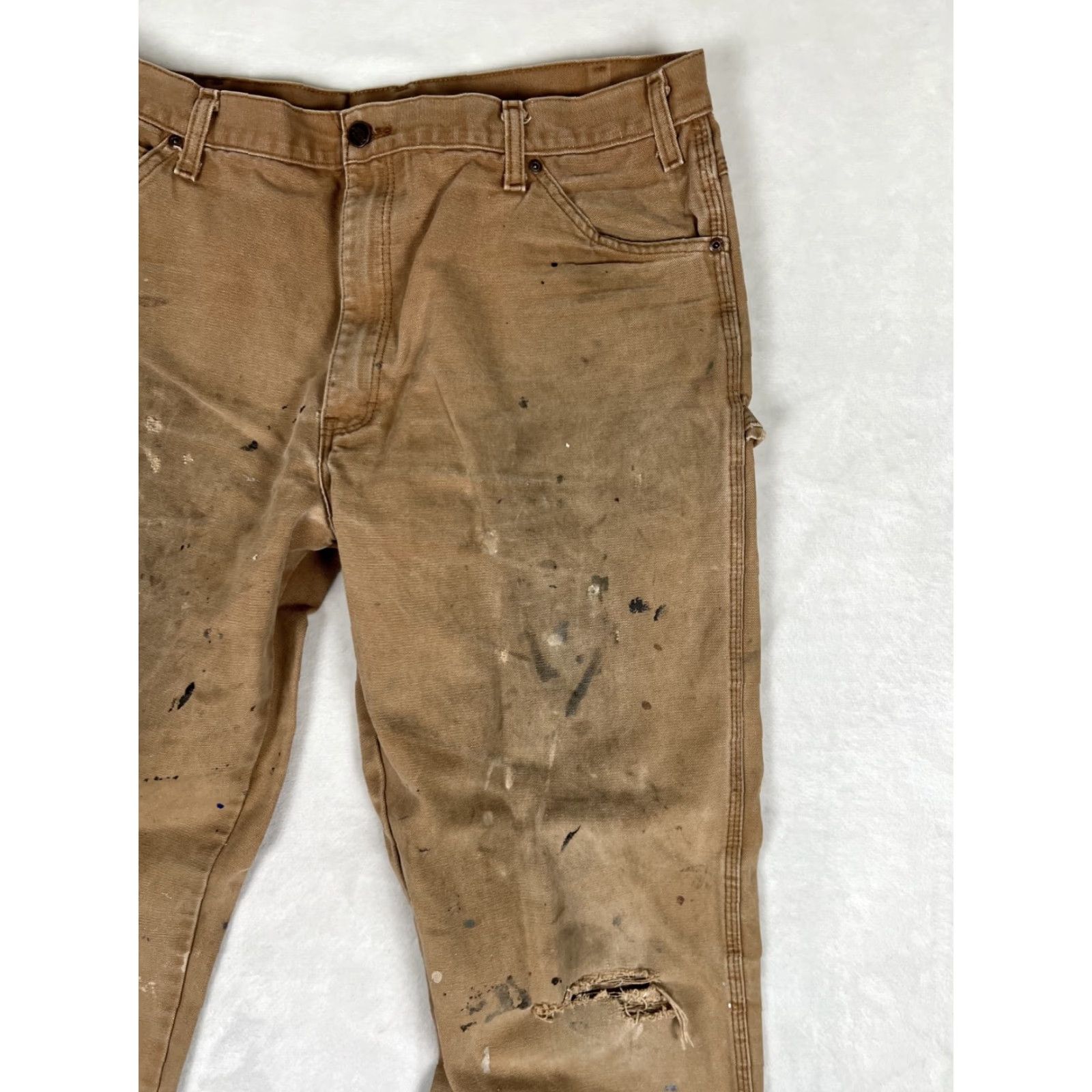 Dickies Dickies 874 Carpenter Canvas Pants Workwear Brown 36x32 Men's Straight Leg 5-Pocket 874 USA 90s Grunge Vintage? Wait no Vintage: No Size US 36 / EU 52 - 4 Thumbnail