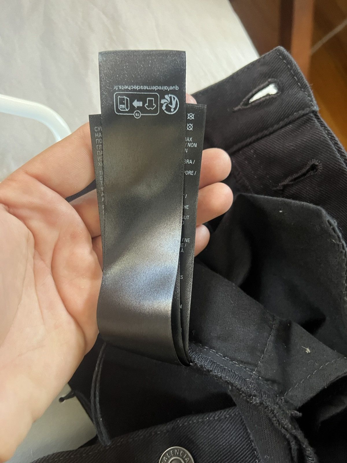 Balenciaga BALENCIAGA Loose-Cut Denim Jeans Black Size US 30 / EU 46 - 20 Thumbnail