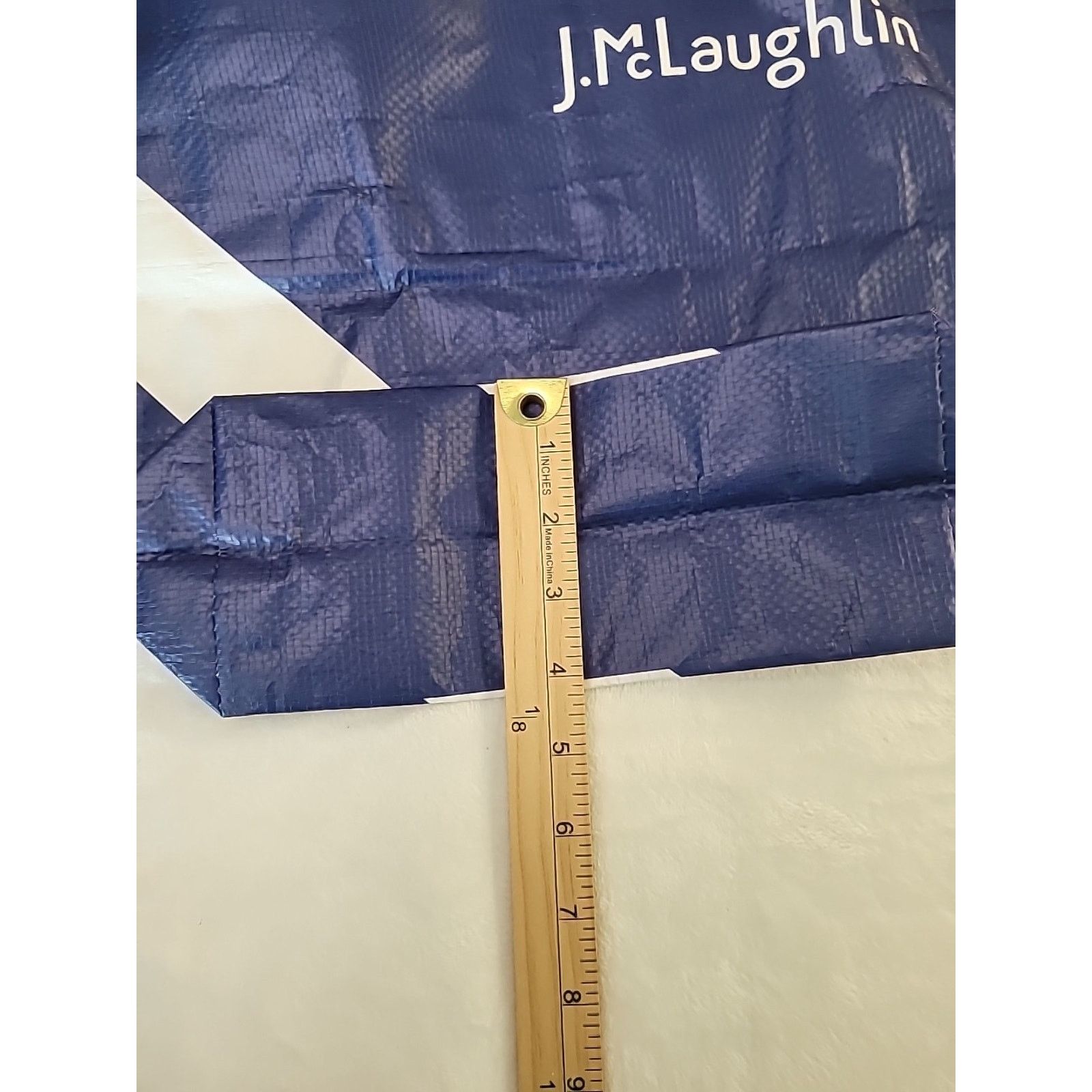 J.McLaughlin J McLaughlin Blue White Reusable Tote Bag Size ONE SIZE - 4 Thumbnail
