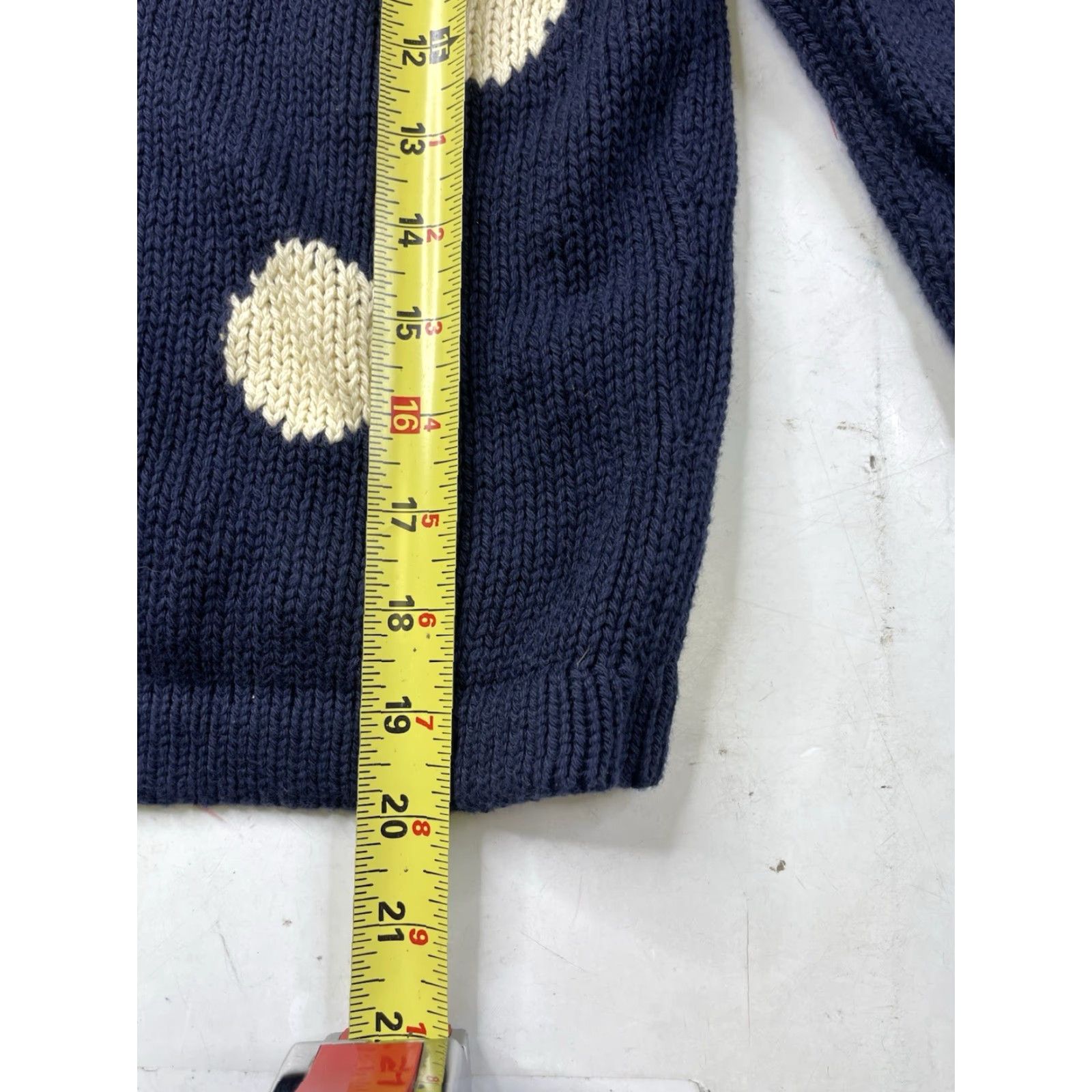 J.Crew VINTAGE J.CREW Sweater Roll Neck Knit Womens XS Oarsman Pullover Cotton Blue Dot Pullover Women XS Size XS / US 0-2 / IT 36-38 - 5 Thumbnail